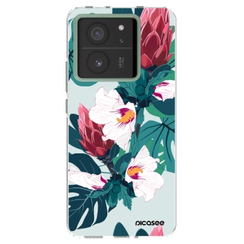 Picasee Xiaomi 13T Hülle - Transparentes Silikon - Rhododendron