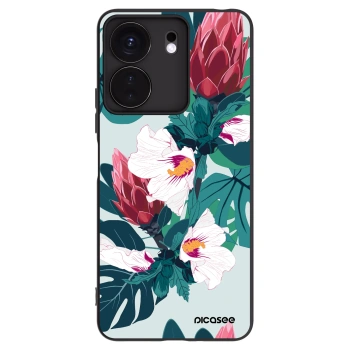 Picasee Xiaomi Redmi 13C 4G Hülle - Schwarzes Silikon - Rhododendron