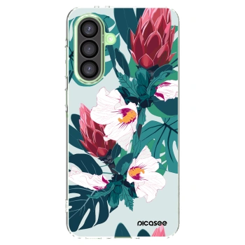 Picasee Samsung Galaxy A26 5G A266B Hülle - Transparentes Silikon - Rhododendron
