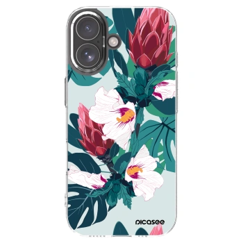 Picasee Apple iPhone 17 Hülle - Transparentes Silikon - Rhododendron