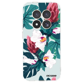 Picasee Xiaomi Redmi Note 15 Pro 4G Hülle - Transparentes Silikon - Rhododendron
