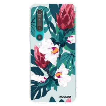 Picasee Xiaomi Mi 10 Hülle - Transparentes Silikon - Rhododendron