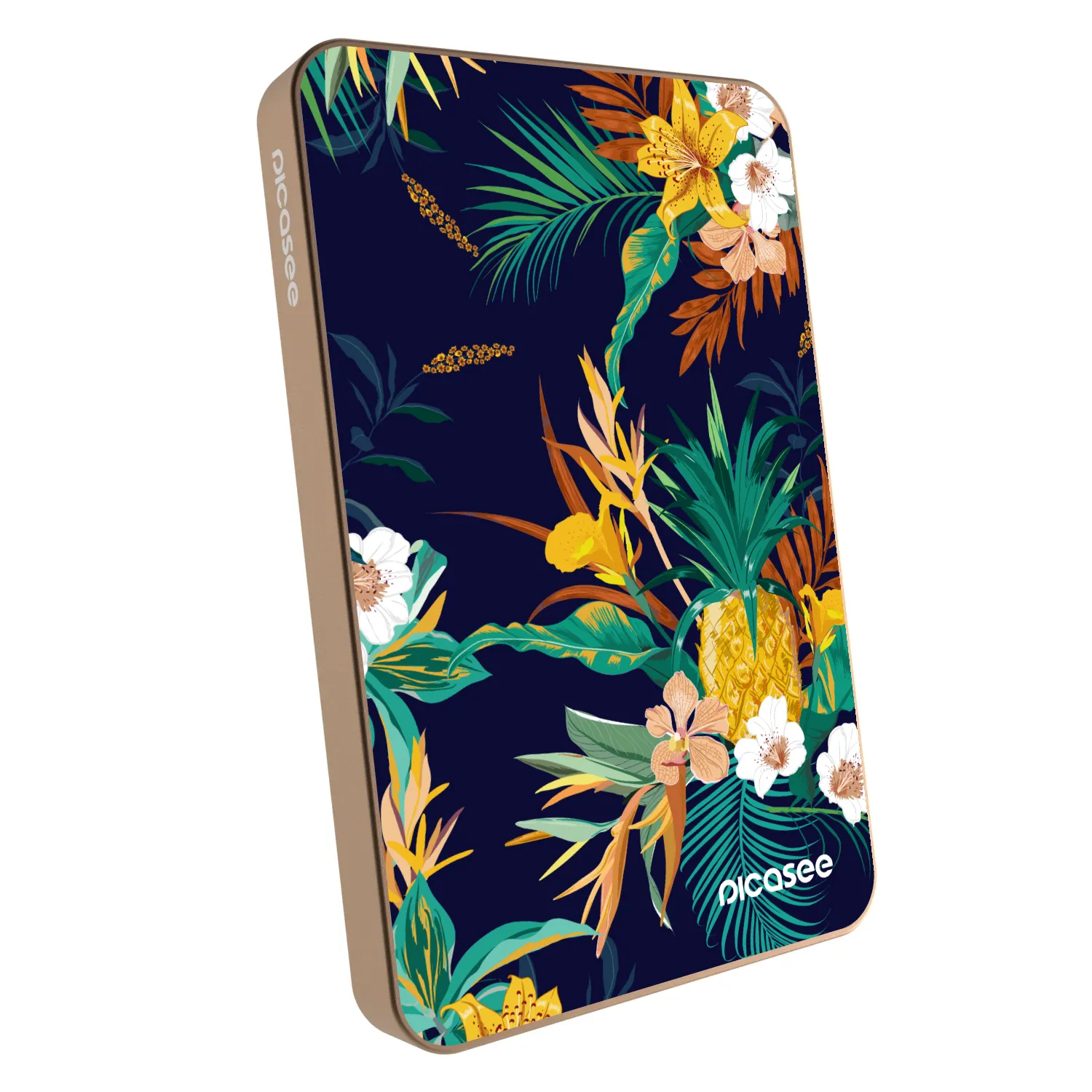 Picasee Powerbank mit MagSafe 5 000 mAh Golden - Pineapple Color