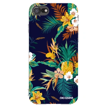 Picasee Apple iPhone SE 2020 Hülle - Transparentes Silikon - Pineapple Color