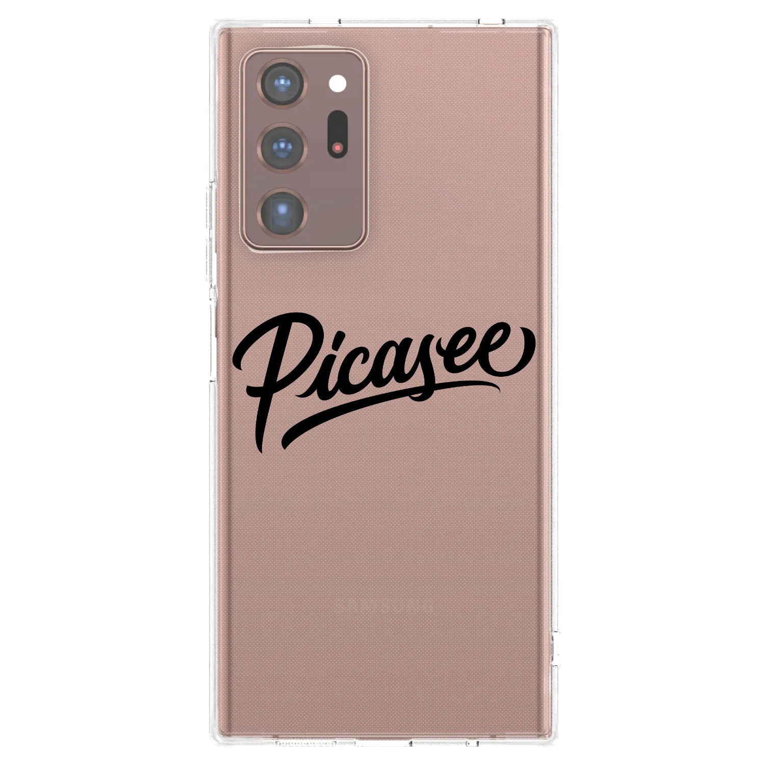 Picasee Samsung Galaxy Note 20 Ultra Hülle - Transparentes Silikon - Picasee - old logo - black