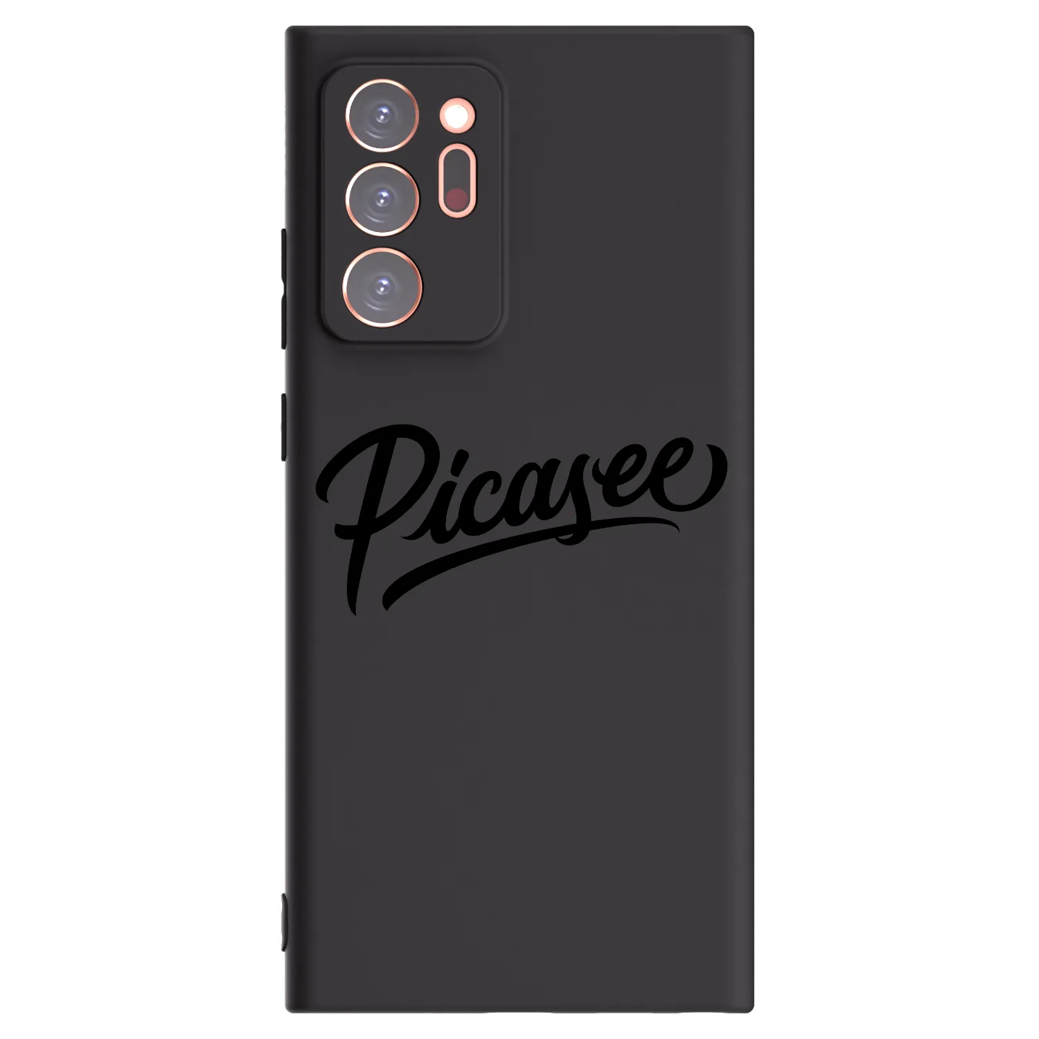 Picasee Samsung Galaxy Note 20 Ultra Hülle - Schwarzes Silikon - Picasee - old logo - black