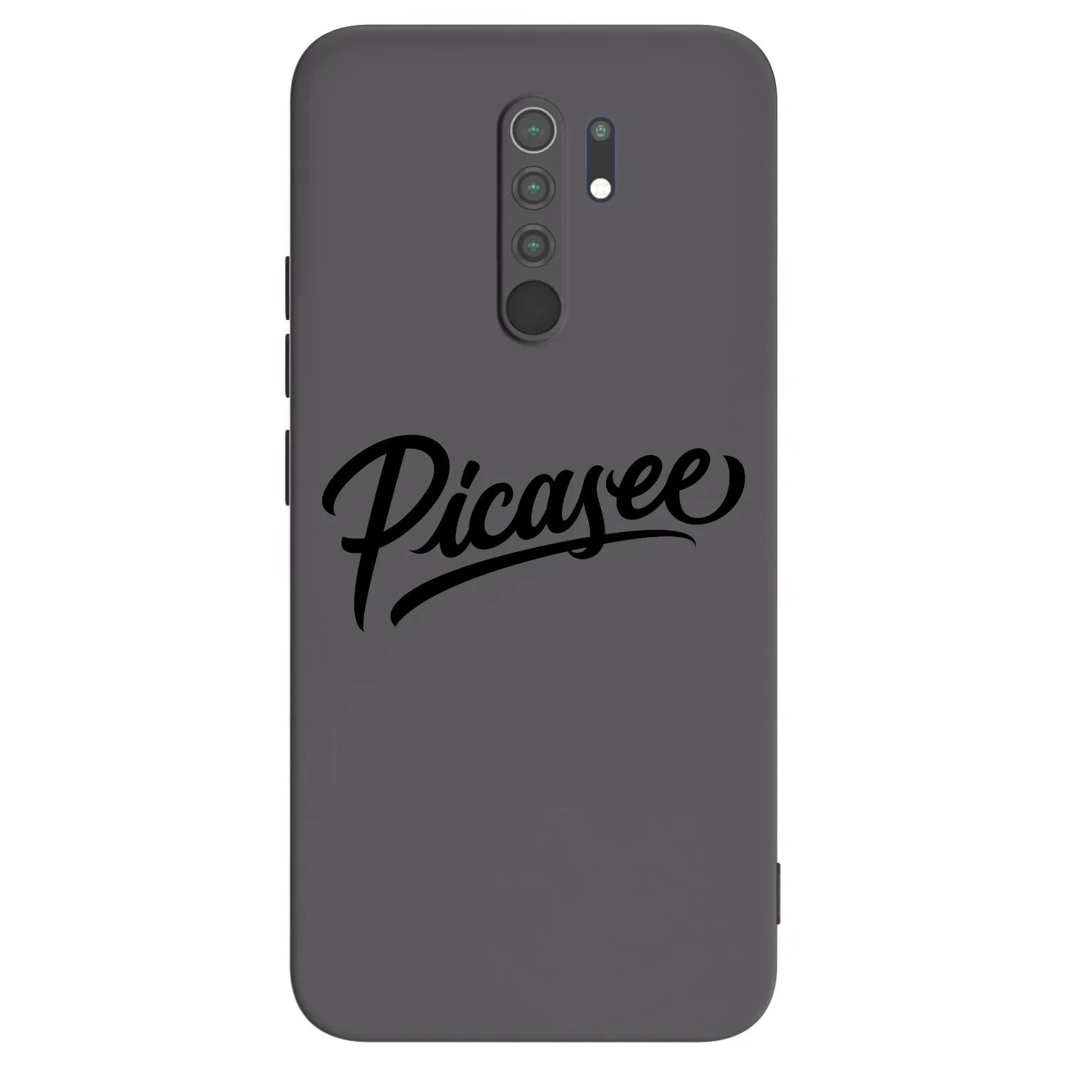 Picasee Xiaomi Redmi 9 Hülle - Schwarzes Silikon - Picasee - old logo - black