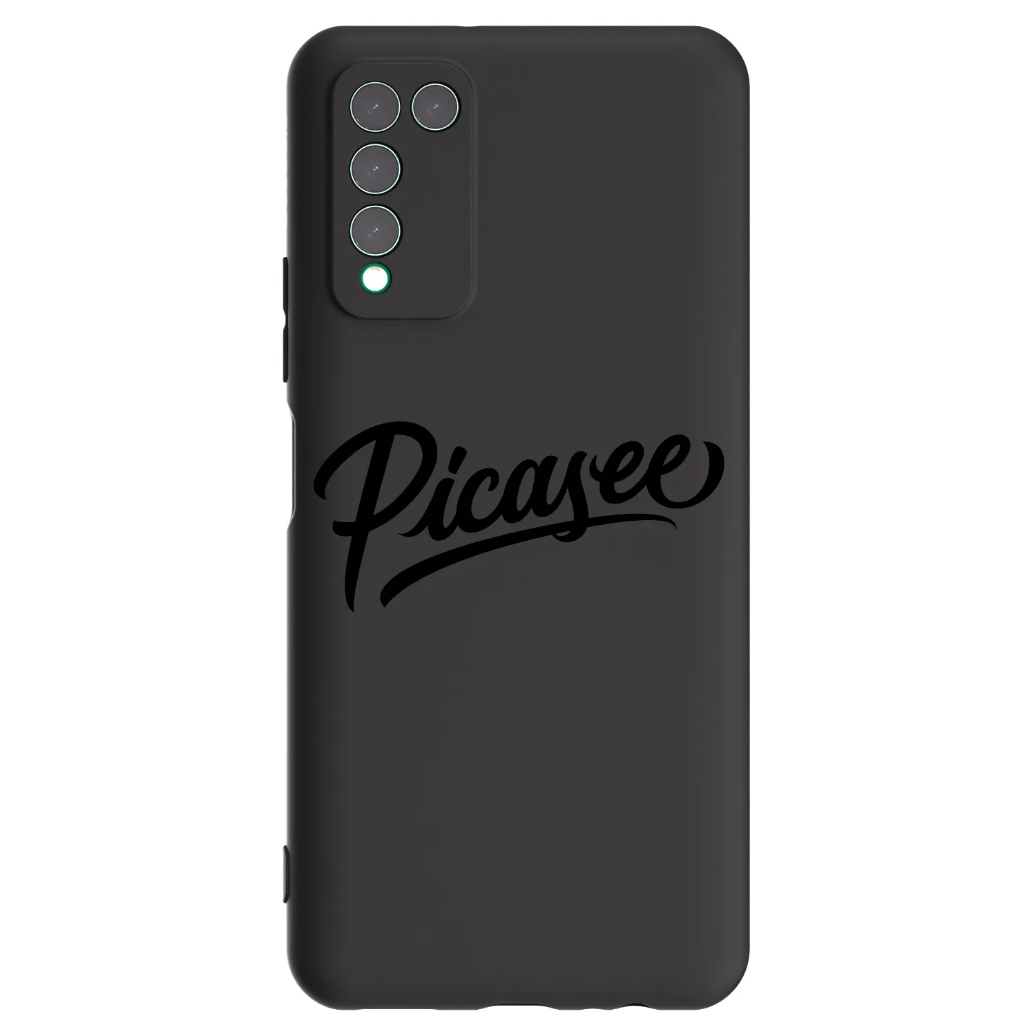 Picasee Honor 10X Lite Hülle - Schwarzes Silikon - Picasee - old logo - black