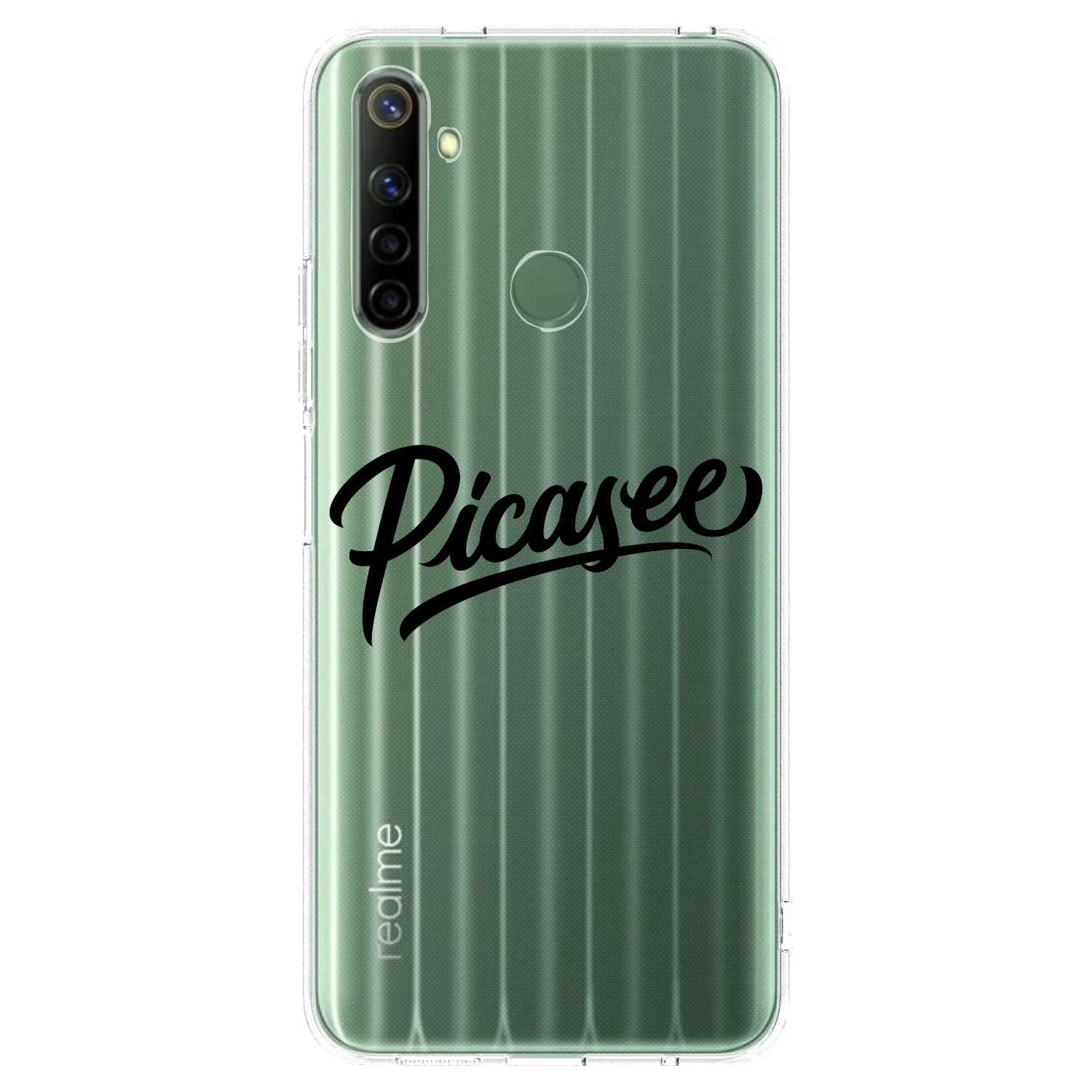 Picasee Realme 6i Hülle - Transparentes Silikon - Picasee - old logo - black