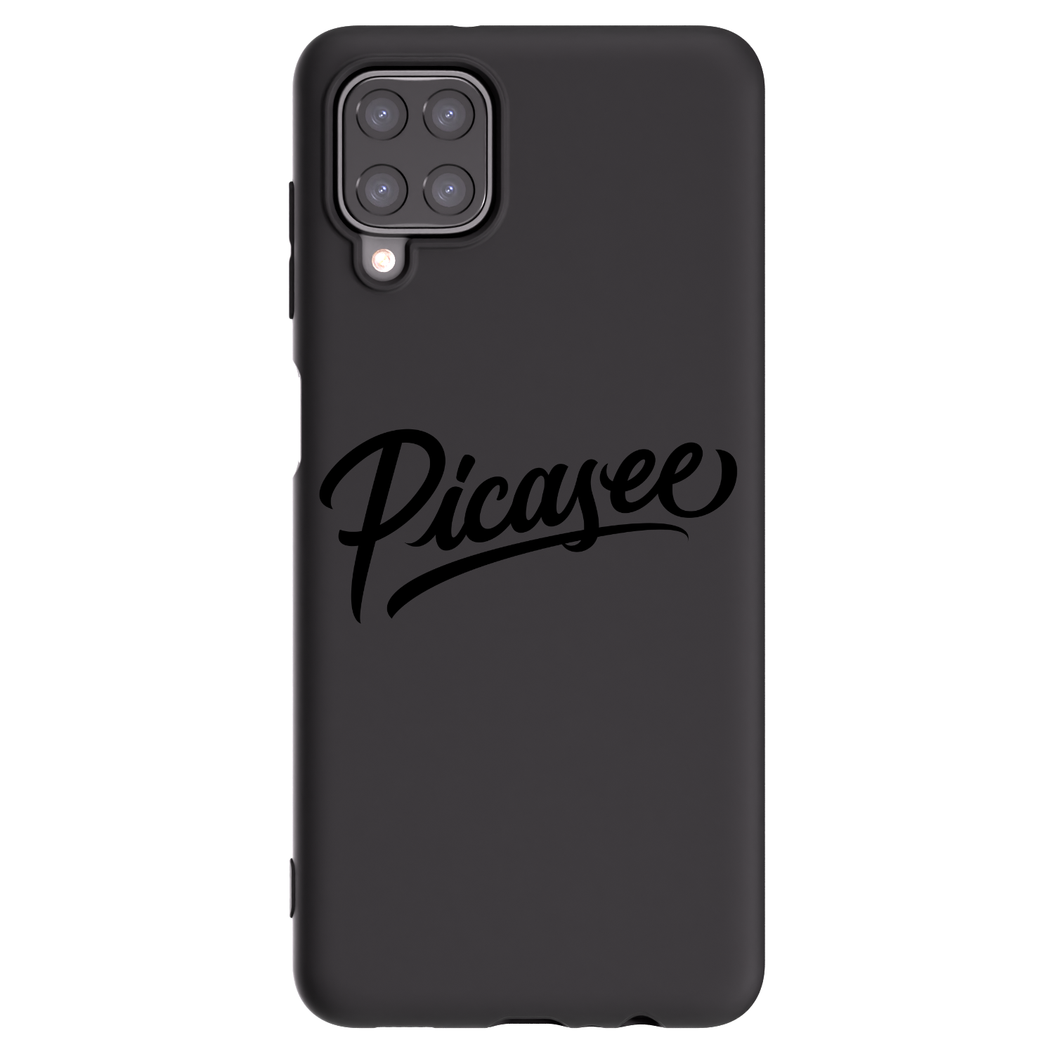 Picasee Samsung Galaxy A12 A125F Hülle - Schwarzes Silikon - Picasee - old logo - black
