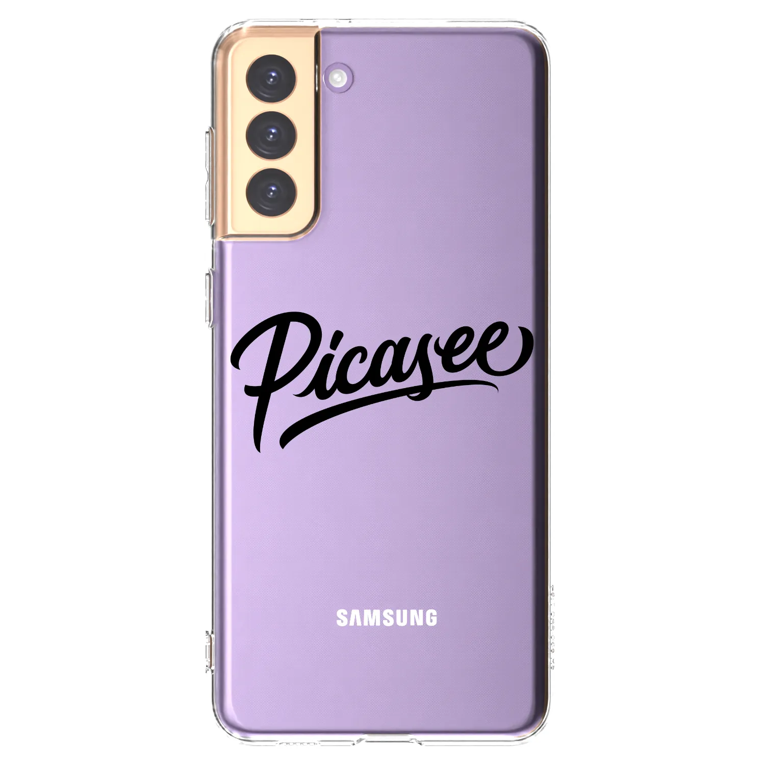 Picasee Samsung Galaxy S21+ 5G G996F Hülle - Transparentes Silikon - Picasee - old logo - black