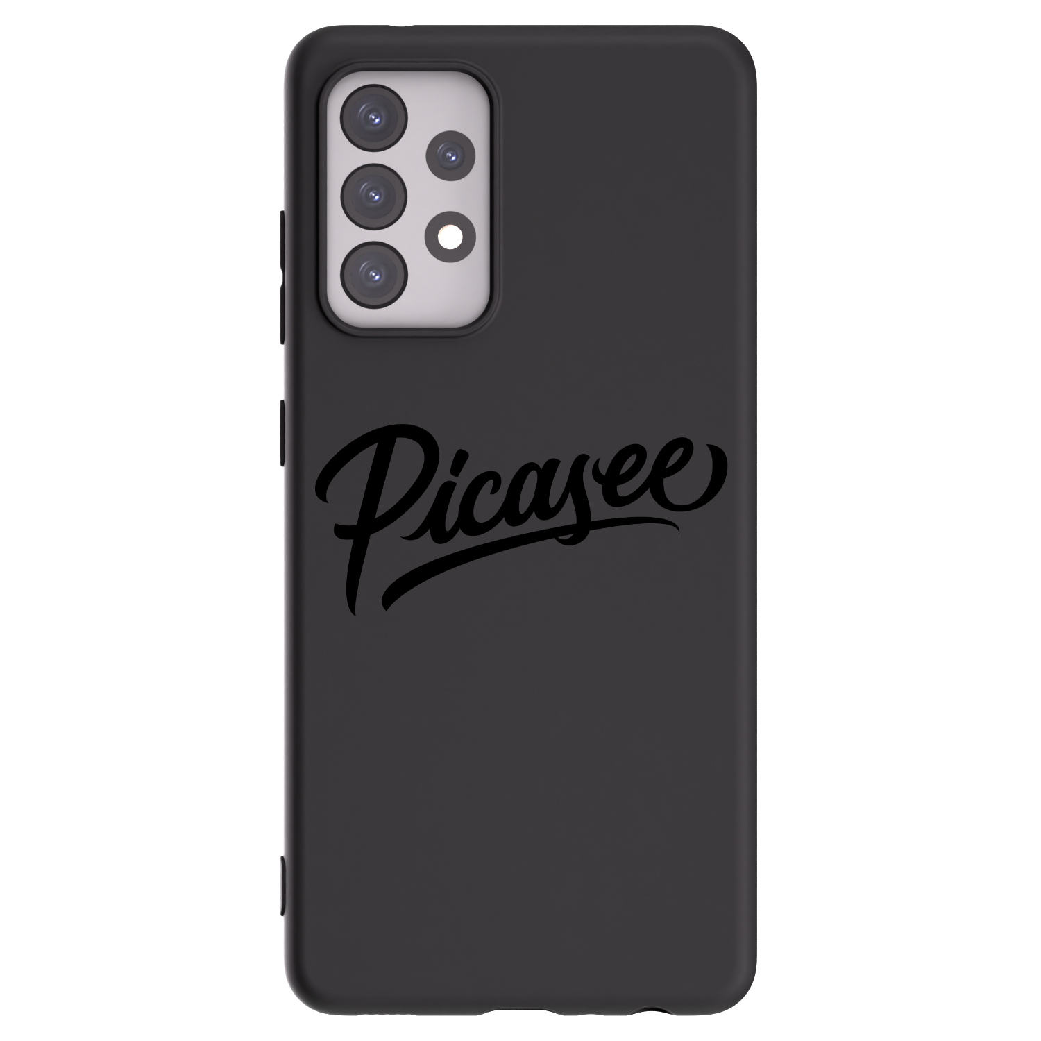 Picasee Samsung Galaxy A52 5G A525F Hülle - Schwarzes Silikon - Picasee - old logo - black