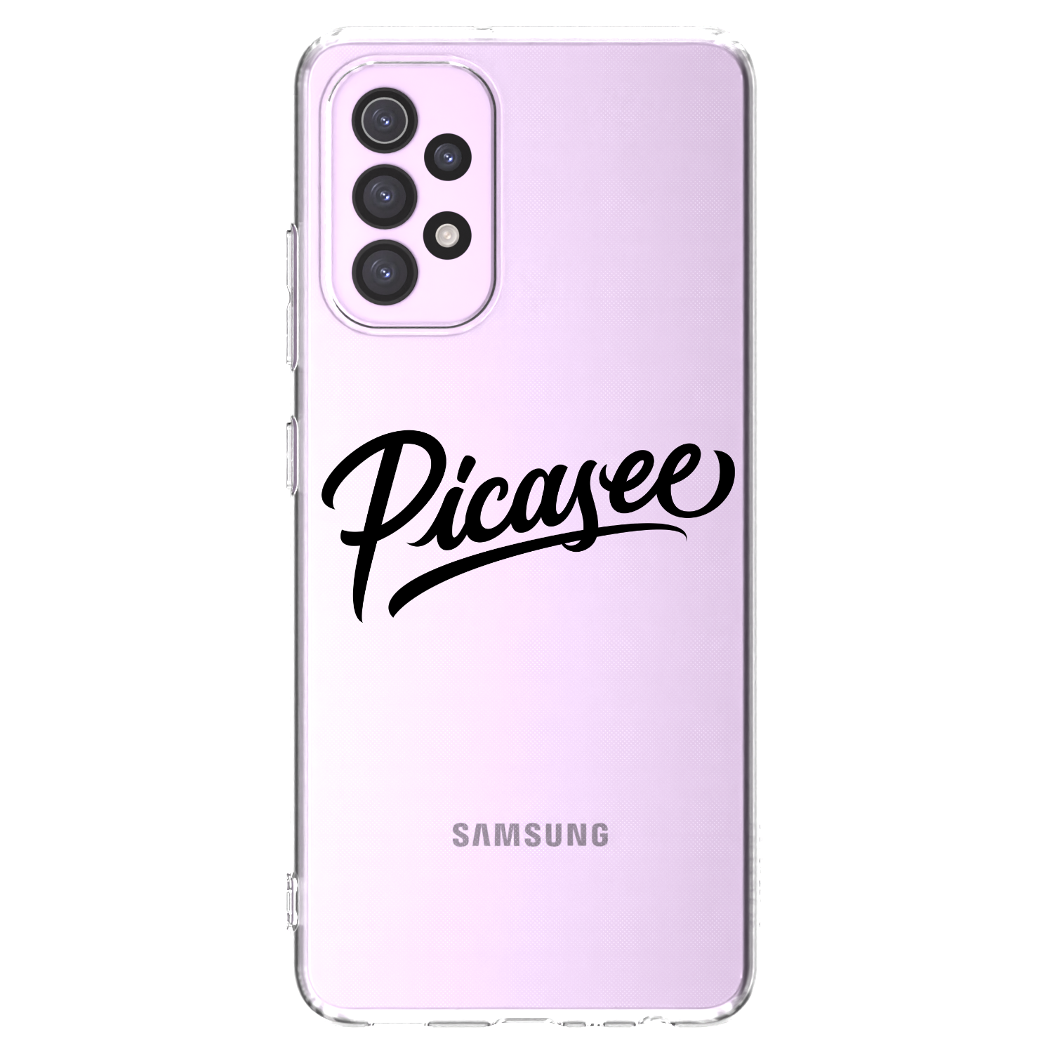 Picasee Samsung Galaxy A32 5G A326B Hülle - Transparentes Silikon - Picasee - old logo - black