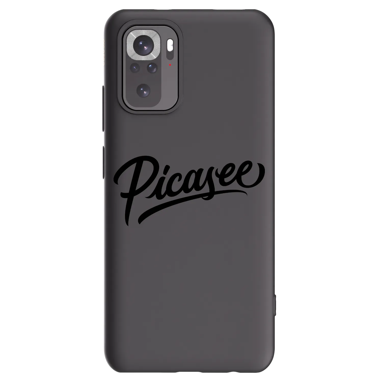 Picasee Xiaomi Redmi Note 10S Hülle - Schwarzes Silikon - Picasee - old logo - black