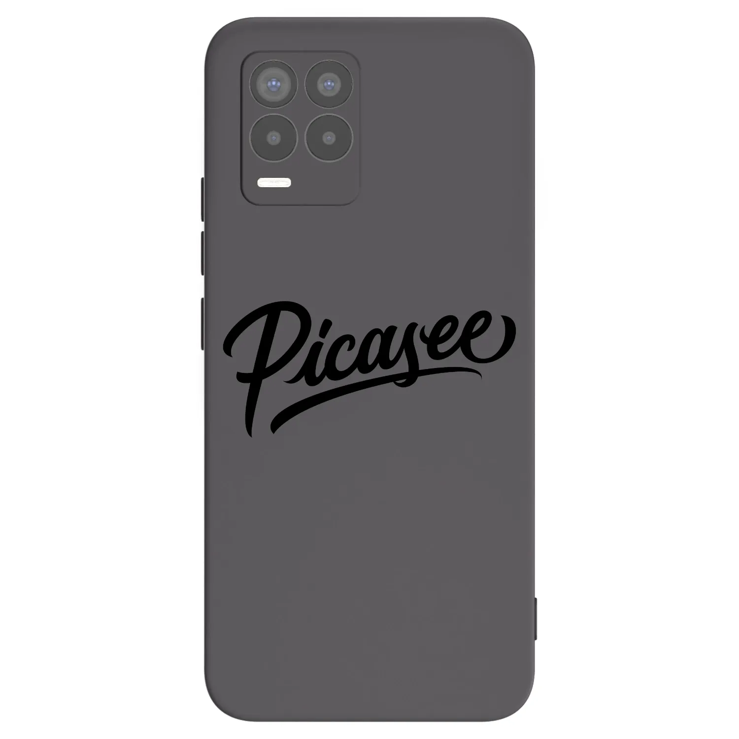 Picasee Realme 8 Pro Hülle - Schwarzes Silikon - Picasee - old logo - black