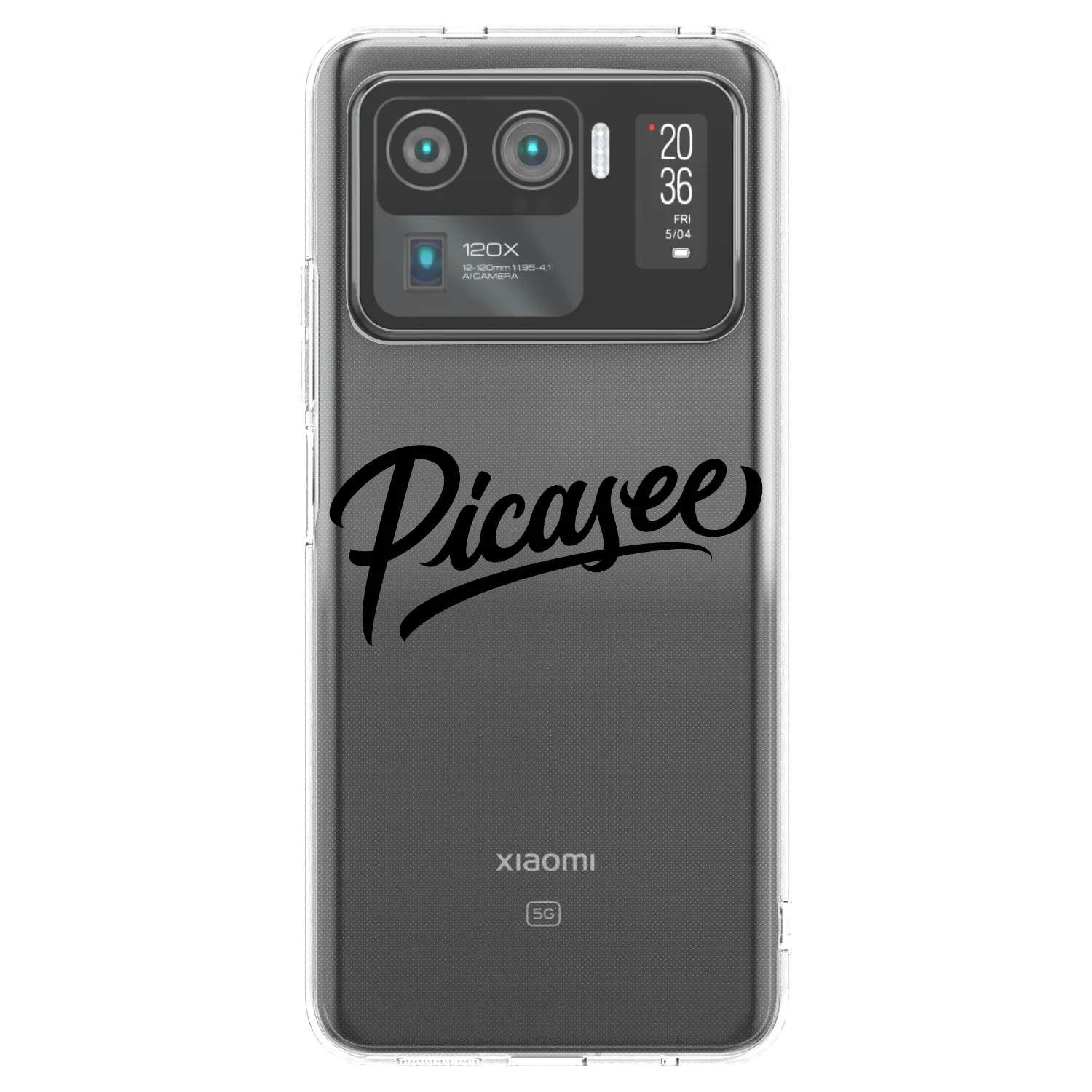 Picasee Xiaomi Mi 11 Ultra Hülle - Transparentes Silikon - Picasee - old logo - black