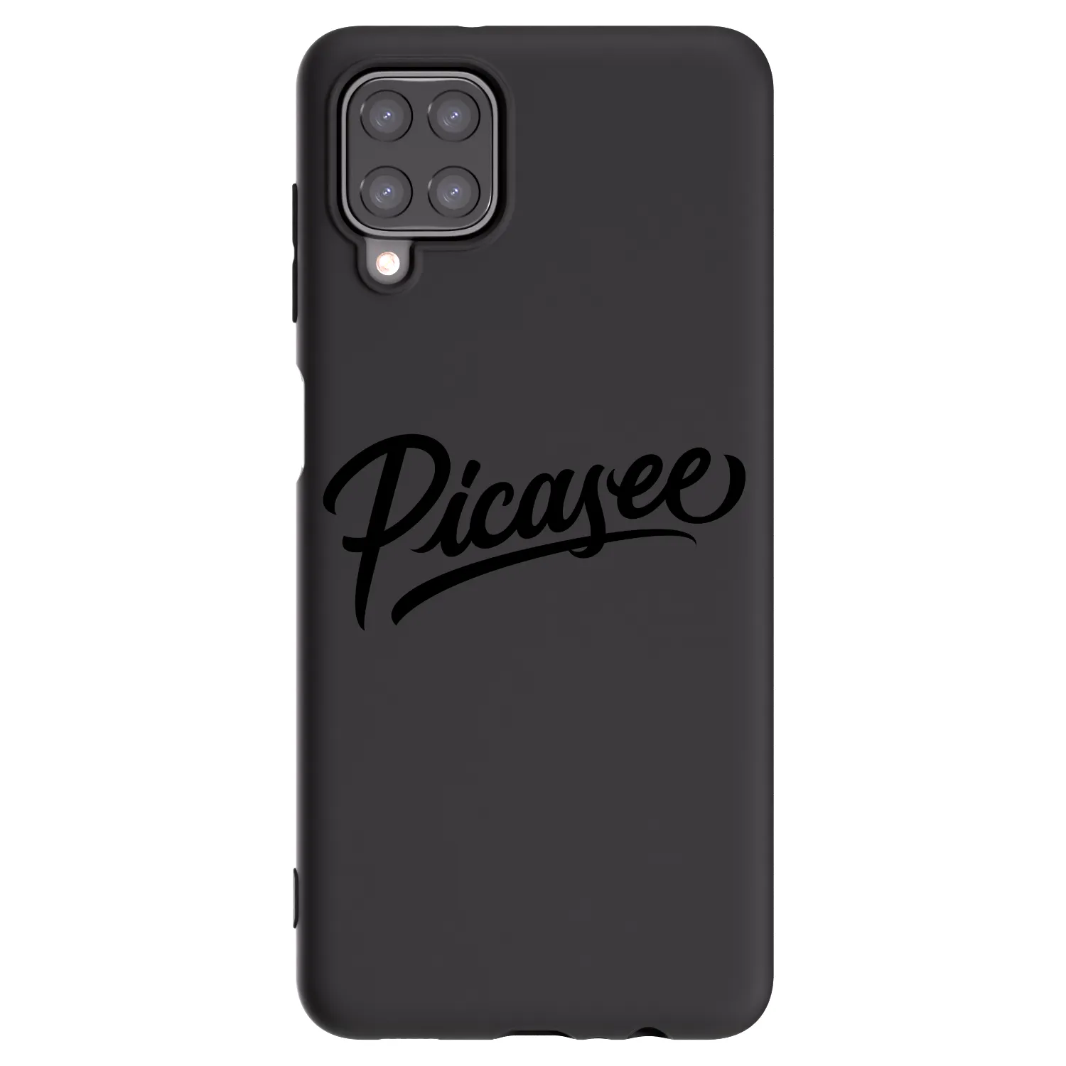 Picasee Samsung Galaxy M12 M127F Hülle - Schwarzes Silikon - Picasee - old logo - black