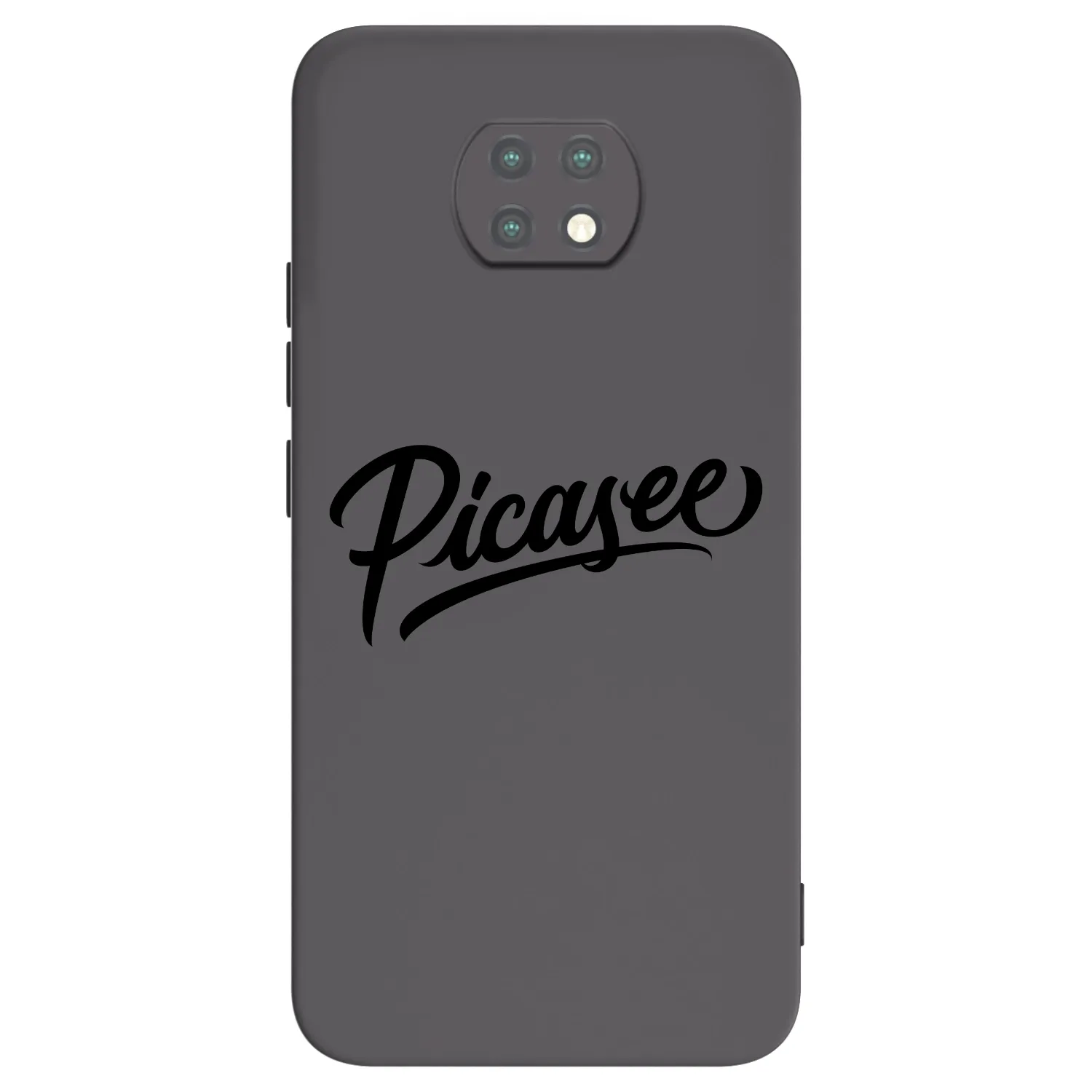 Picasee Xiaomi Redmi Note 9T Hülle - Schwarzes Silikon - Picasee - old logo - black