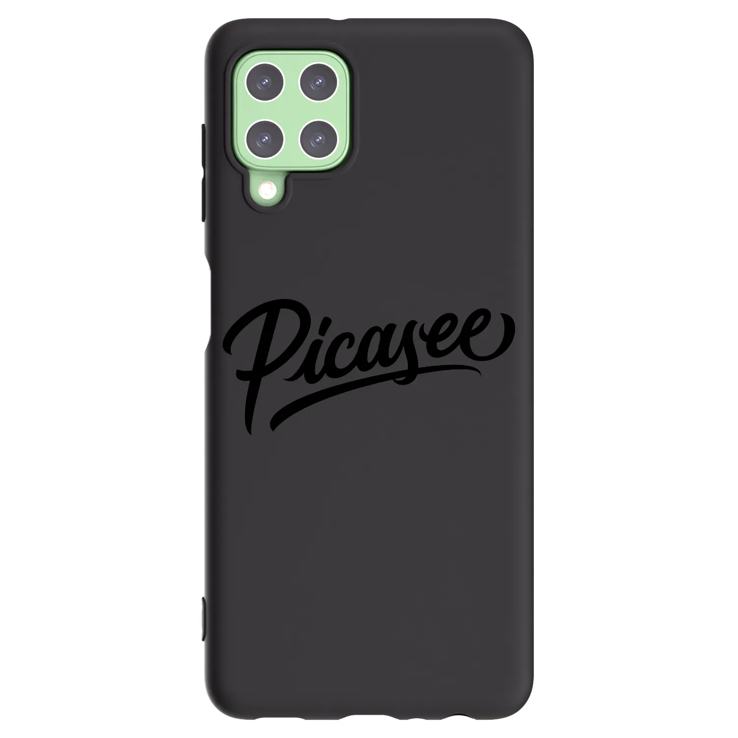 Picasee Samsung Galaxy A22 A225F 4G Hülle - Schwarzes Silikon - Picasee - old logo - black