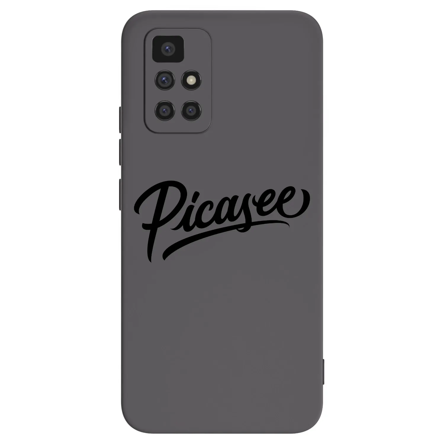 Picasee Xiaomi Redmi 10 Hülle - Schwarzes Silikon - Picasee - old logo - black