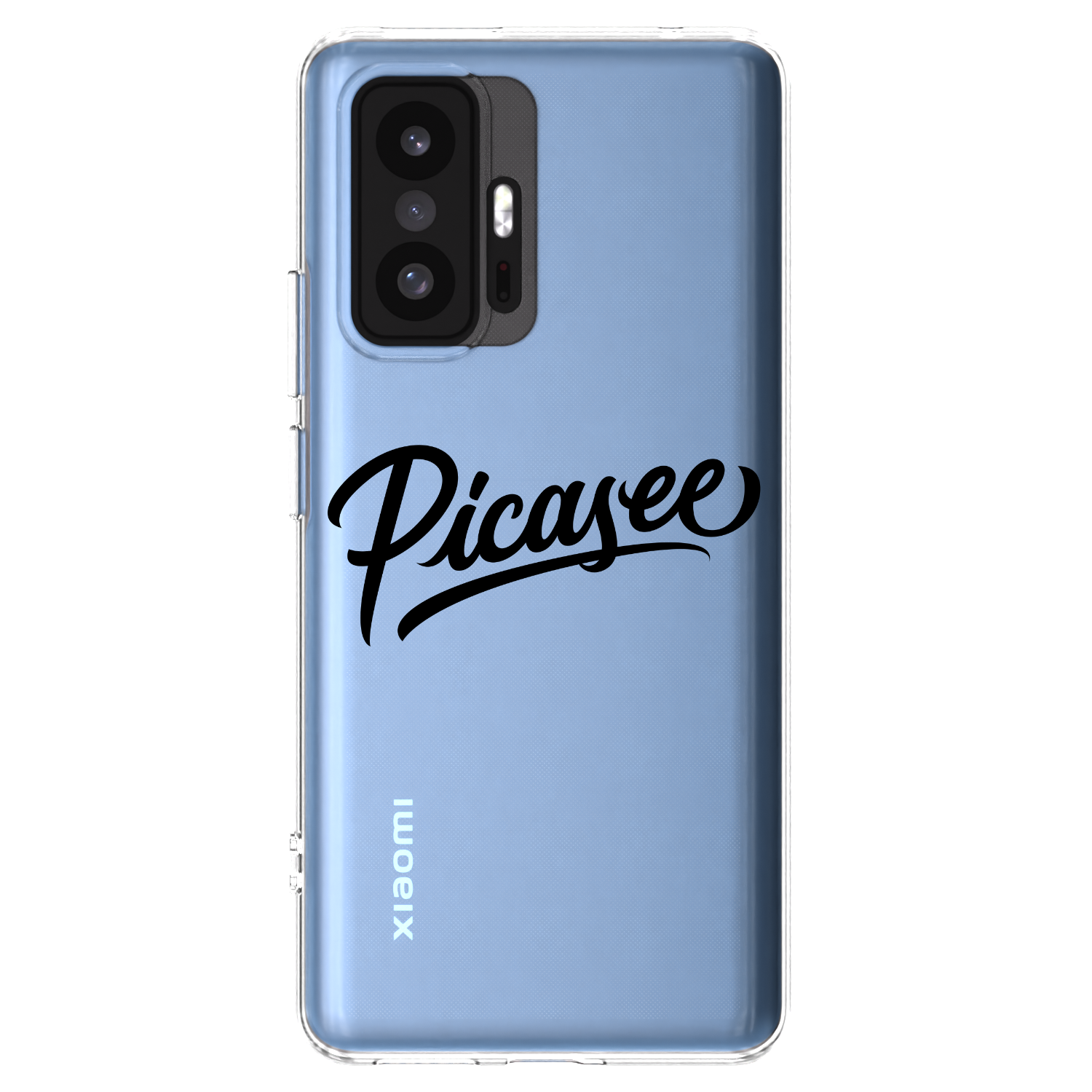 Picasee Xiaomi 11T Pro Hülle - Transparentes Silikon - Picasee - old logo - black