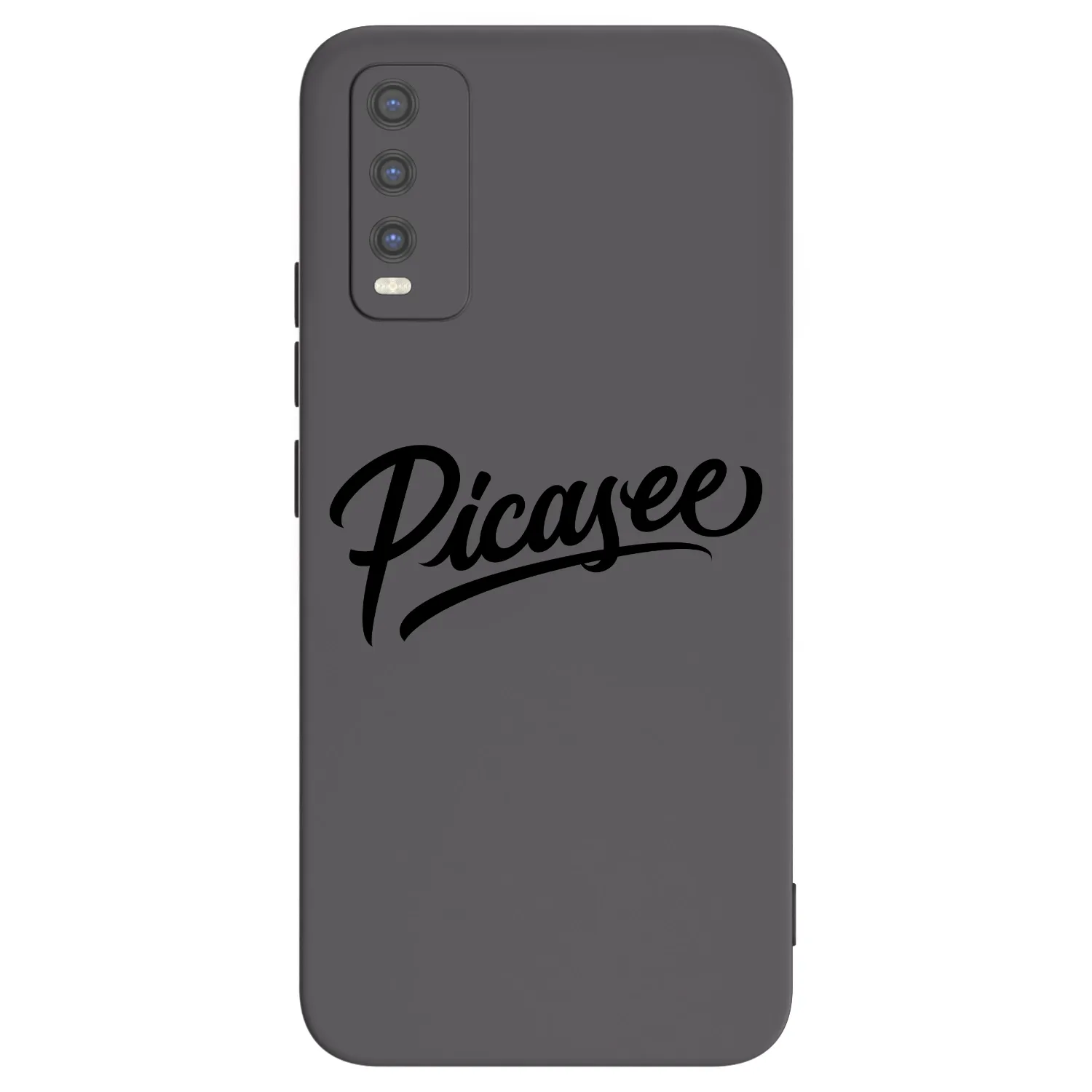 Picasee Vivo Y20s Hülle - Schwarzes Silikon - Picasee - old logo - black