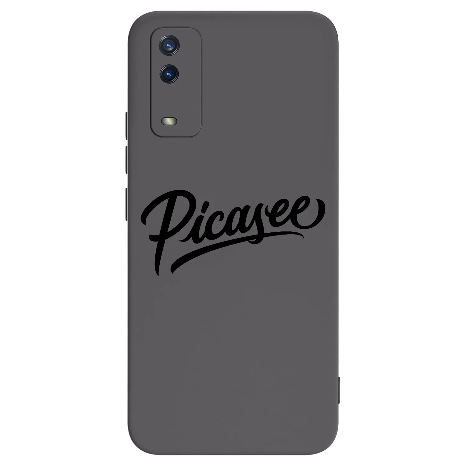 Picasee Vivo Y11s Hülle - Schwarzes Silikon - Picasee - old logo - black