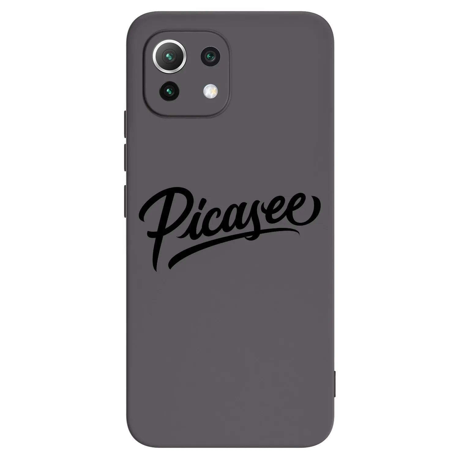 Picasee Xiaomi 11 Lite 5G NE Hülle - Schwarzes Silikon - Picasee - old logo - black