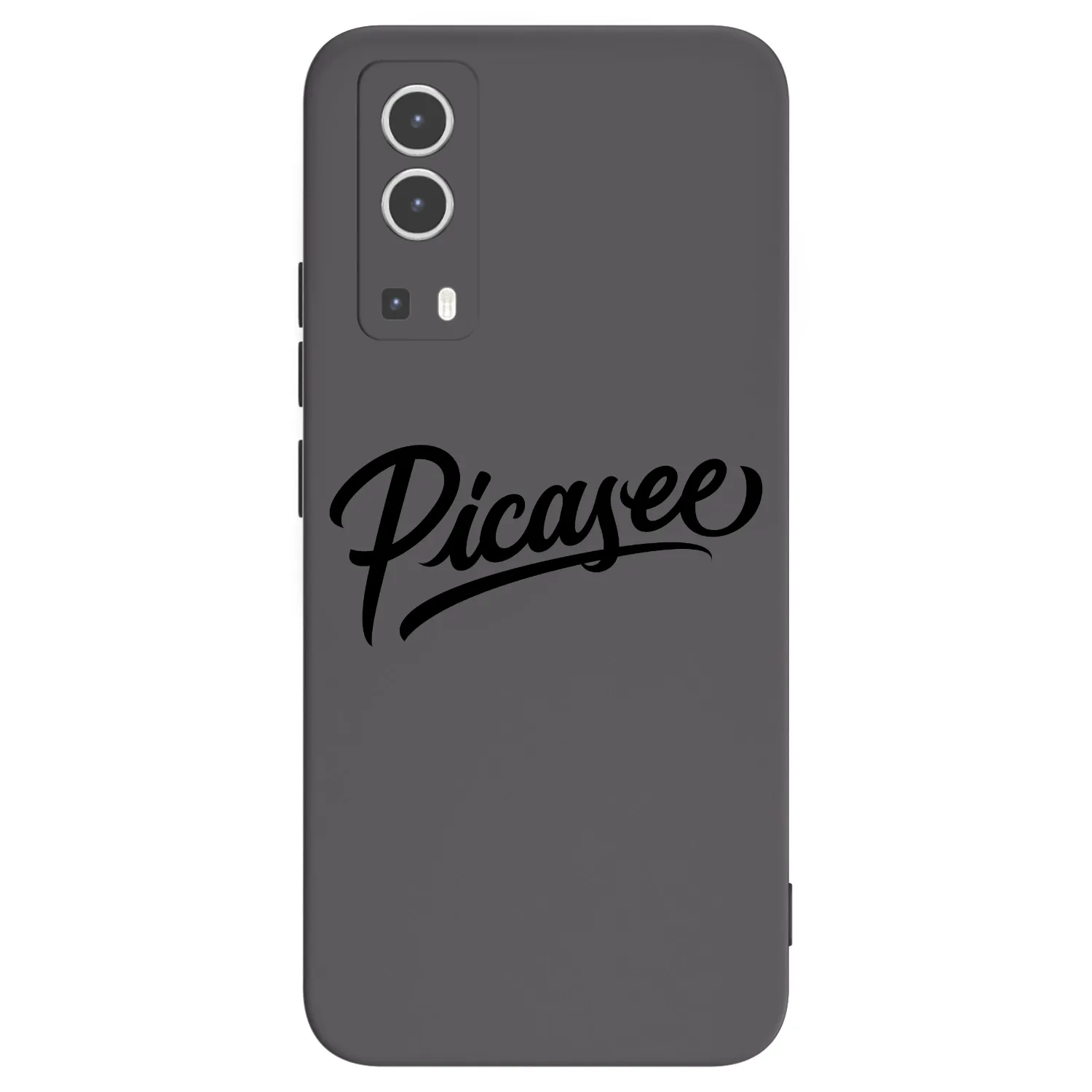 Picasee Vivo Y72 5G Hülle - Schwarzes Silikon - Picasee - old logo - black