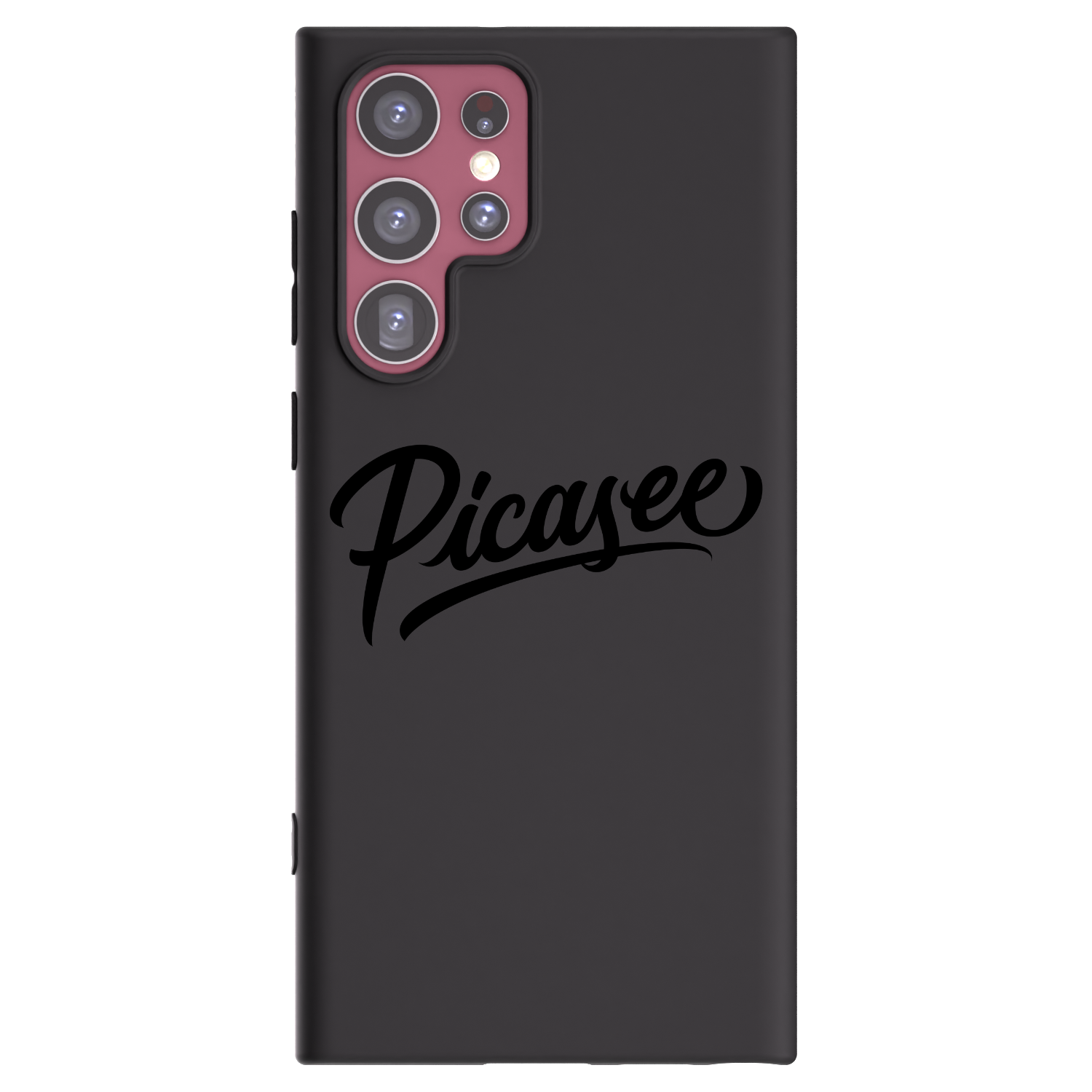 Picasee Samsung Galaxy S22 Ultra 5G Hülle - Schwarzes Silikon - Picasee - old logo - black