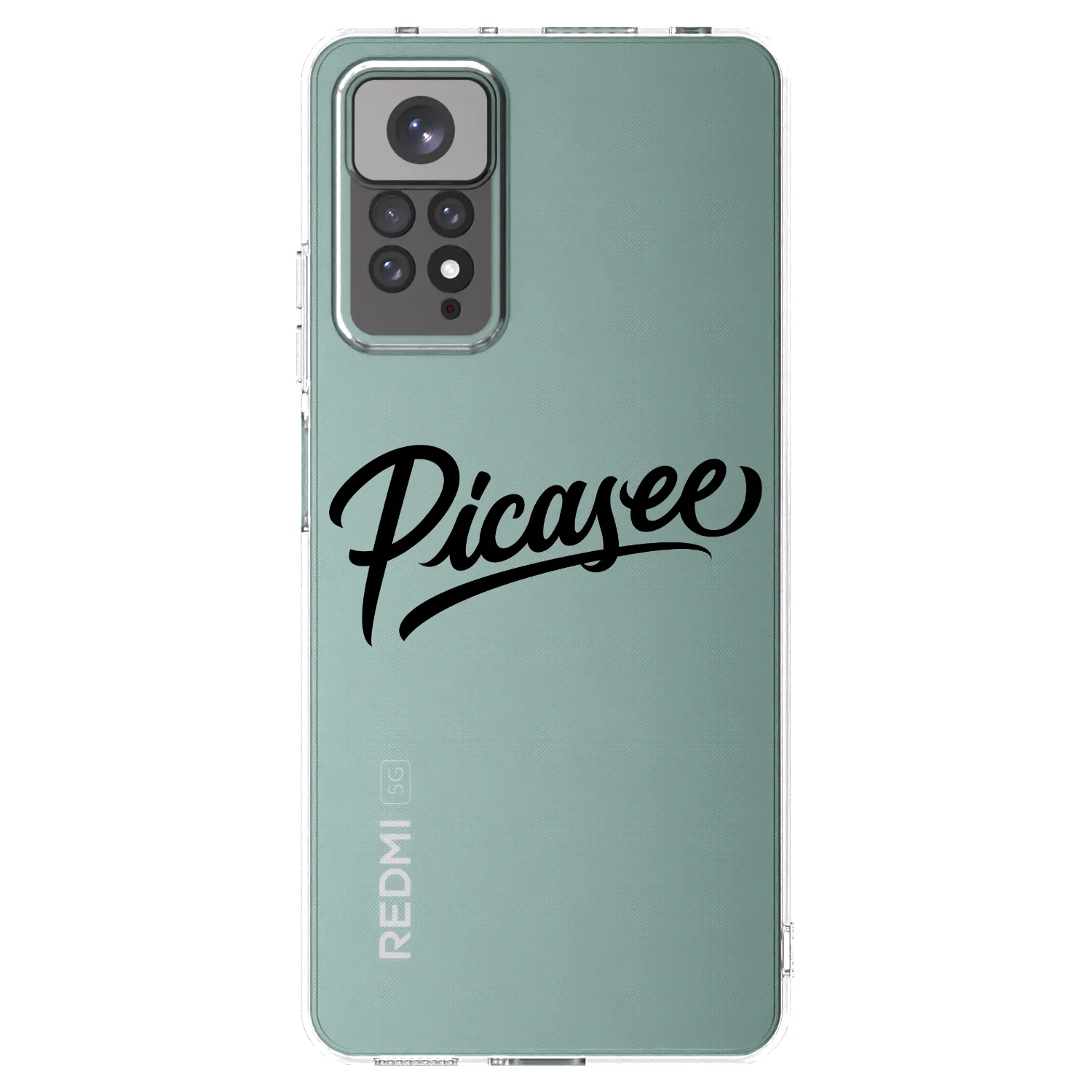 Picasee Xiaomi Redmi Note 11S 4G Hülle - Transparentes Silikon - Picasee - old logo - black