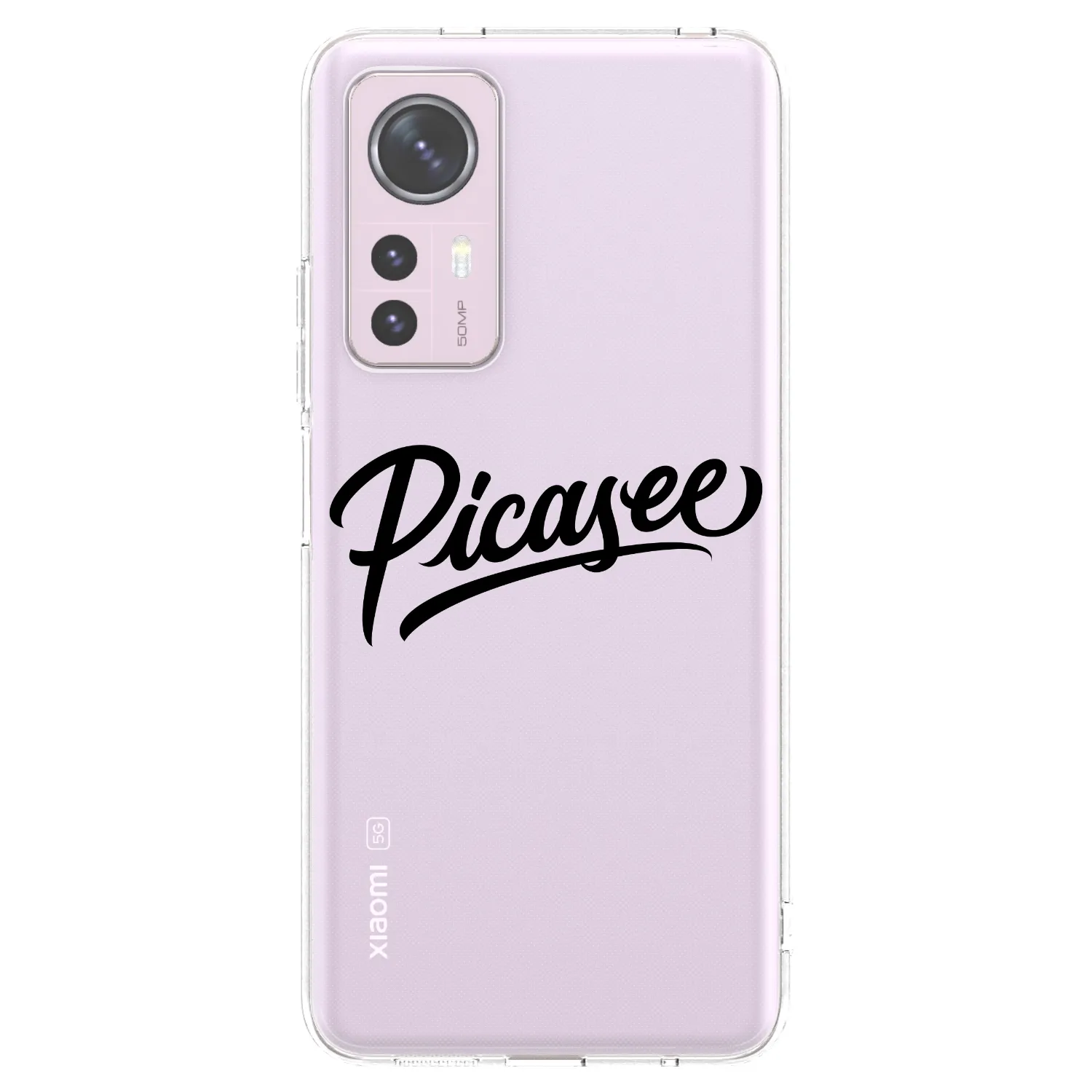 Picasee Xiaomi 12 Hülle - Transparentes Silikon - Picasee - old logo - black