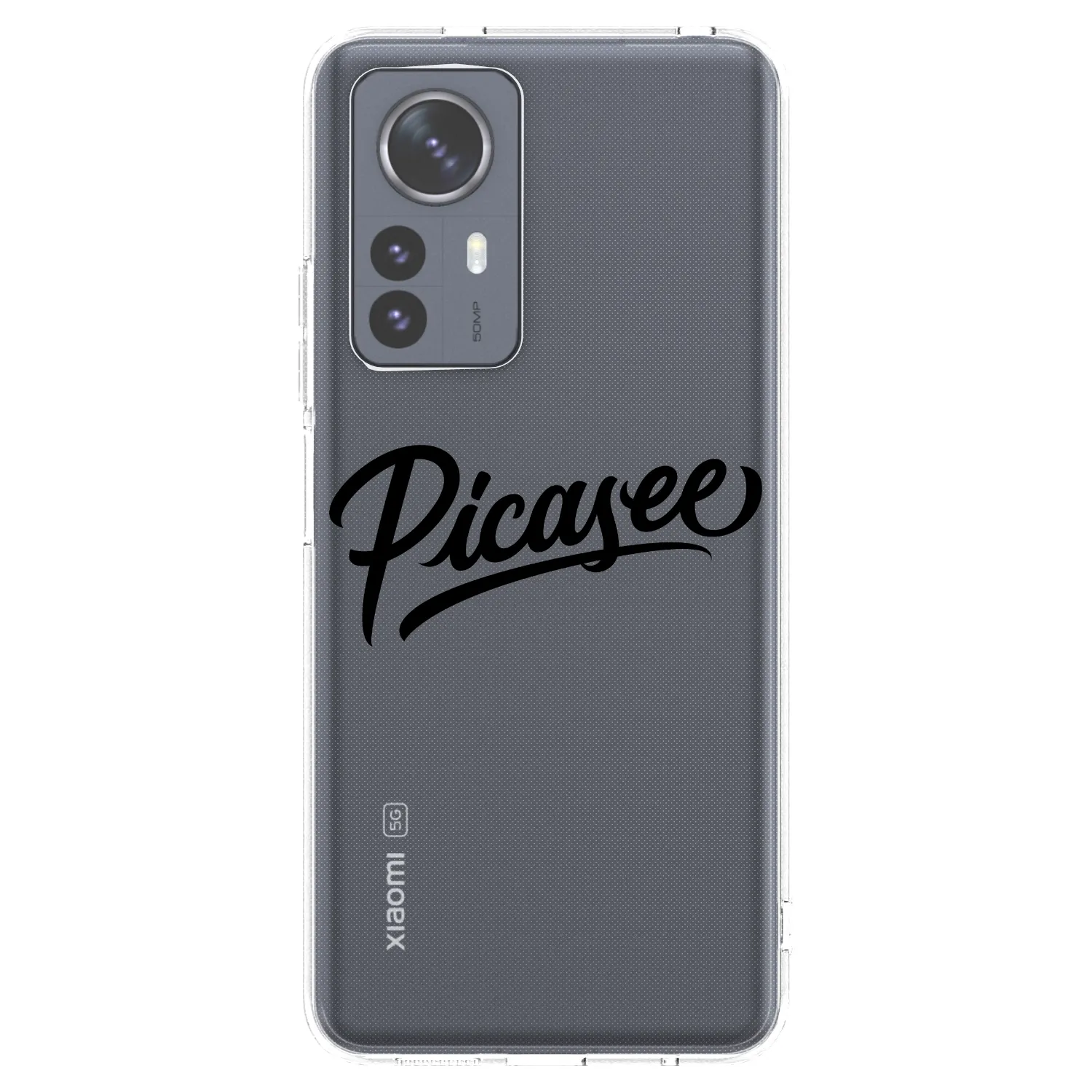 Picasee Xiaomi 12 Pro Hülle - Transparentes Silikon - Picasee - old logo - black