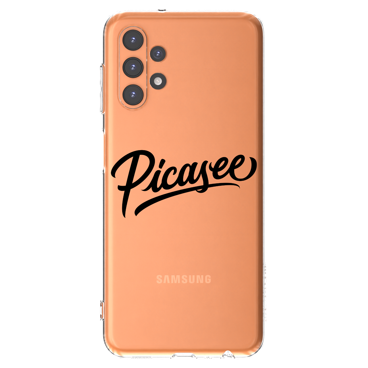 Picasee Samsung Galaxy A13 4G A135 Hülle - Transparentes Silikon - Picasee - old logo - black