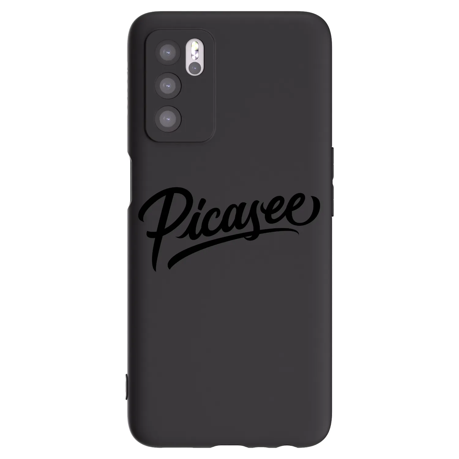 Picasee OPPO A16s Hülle - Schwarzes Silikon - Picasee - old logo - black