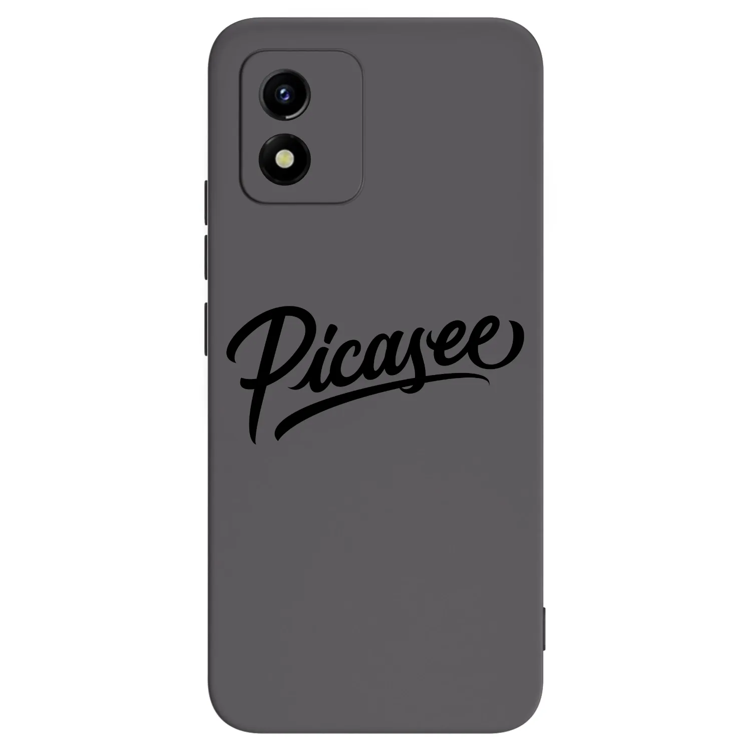 Picasee Vivo Y01 Hülle - Schwarzes Silikon - Picasee - old logo - black