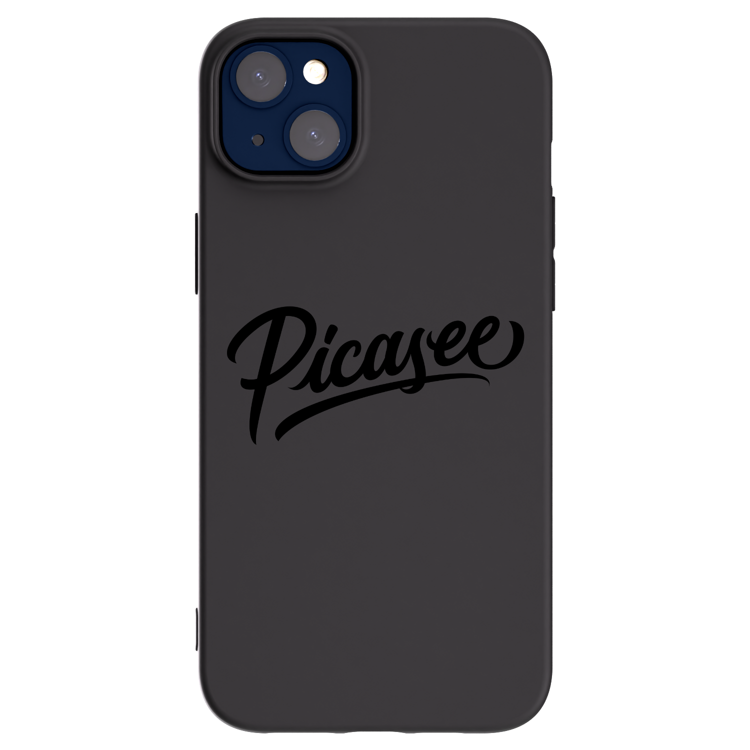 Picasee Apple iPhone 14 Plus Hülle - Schwarzes Silikon - Picasee - old logo - black