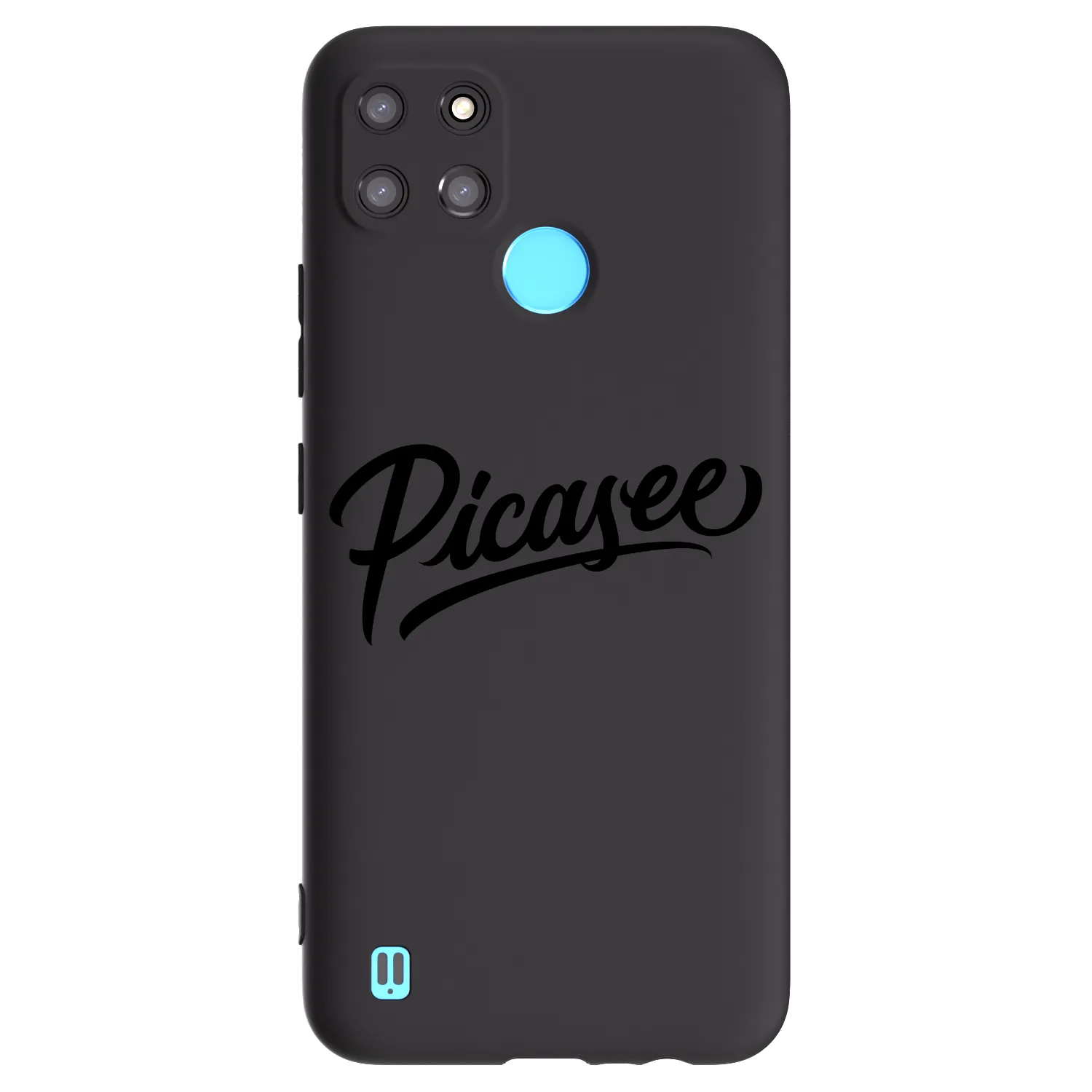 Picasee Realme C21Y Hülle - Schwarzes Silikon - Picasee - old logo - black