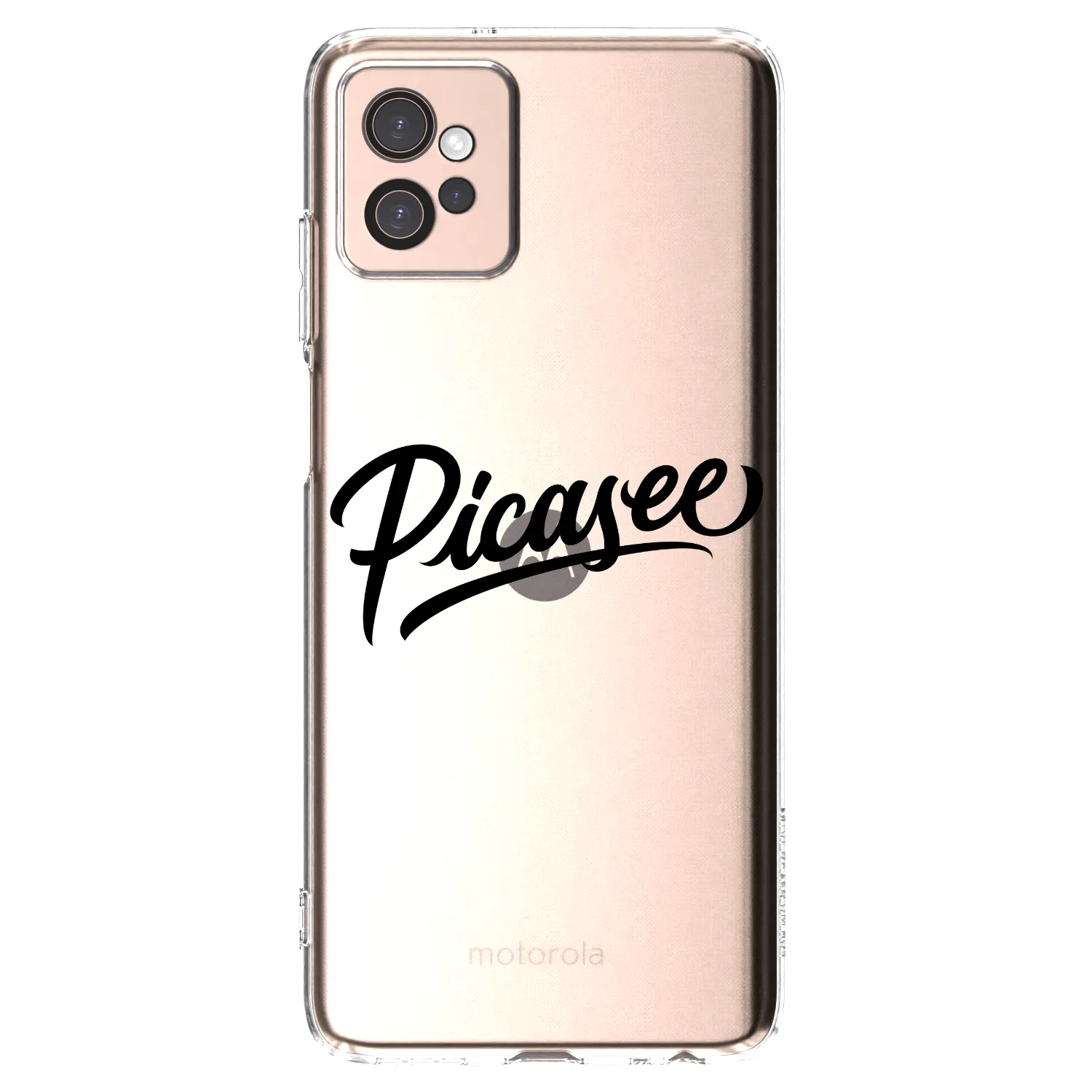 Picasee Motorola Moto G32 Hülle - Transparentes Silikon - Picasee - old logo - black