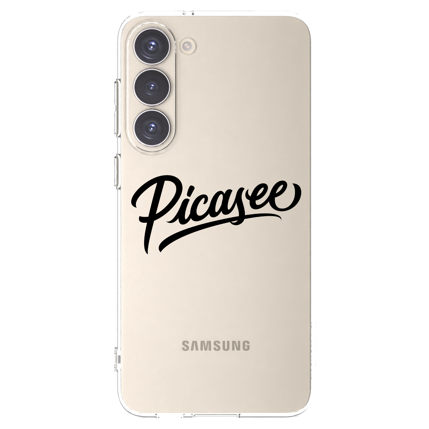 Picasee Samsung Galaxy S23+ 5G Hülle - Transparentes Silikon - Picasee - old logo - black