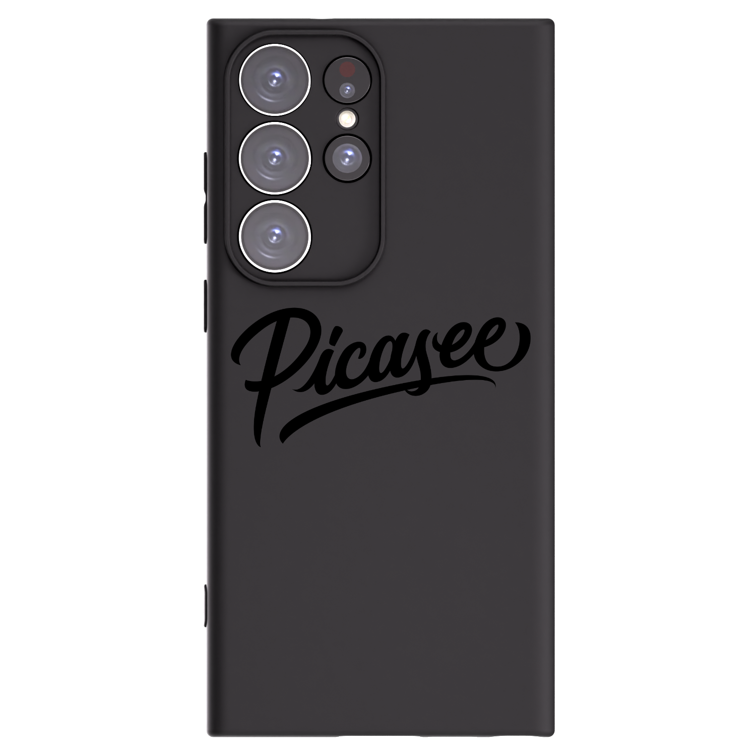 Picasee Samsung Galaxy S23 Ultra 5G Hülle - Schwarzes Silikon - Picasee - old logo - black