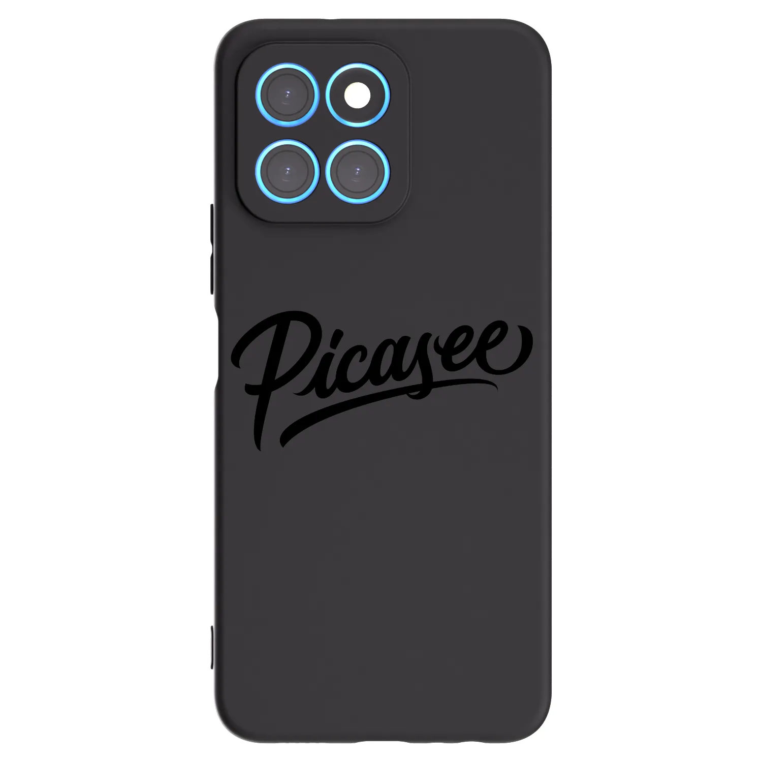 Picasee Honor X8 5G Hülle - Schwarzes Silikon - Picasee - old logo - black