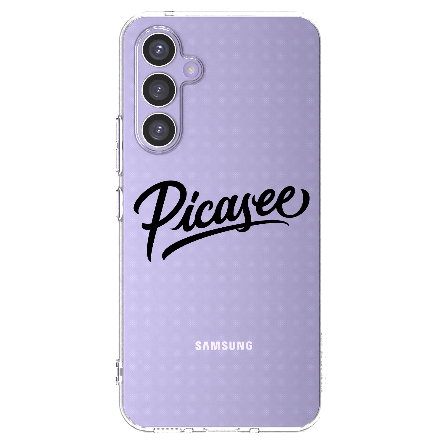 Picasee Samsung Galaxy A54 5G A546B Hülle - Transparentes Silikon - Picasee - old logo - black