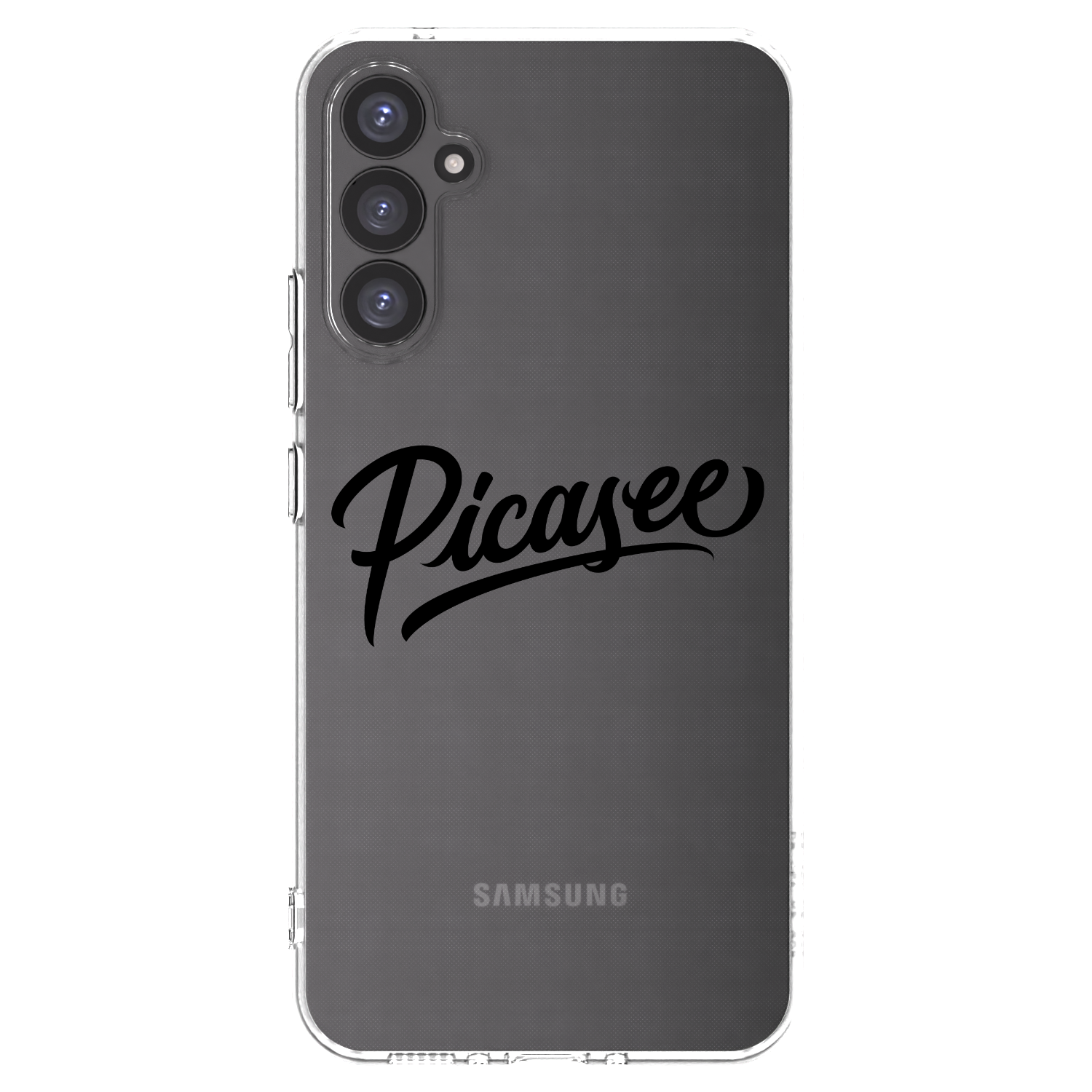 Picasee Samsung Galaxy A34 5G A346B Hülle - Transparentes Silikon - Picasee - old logo - black