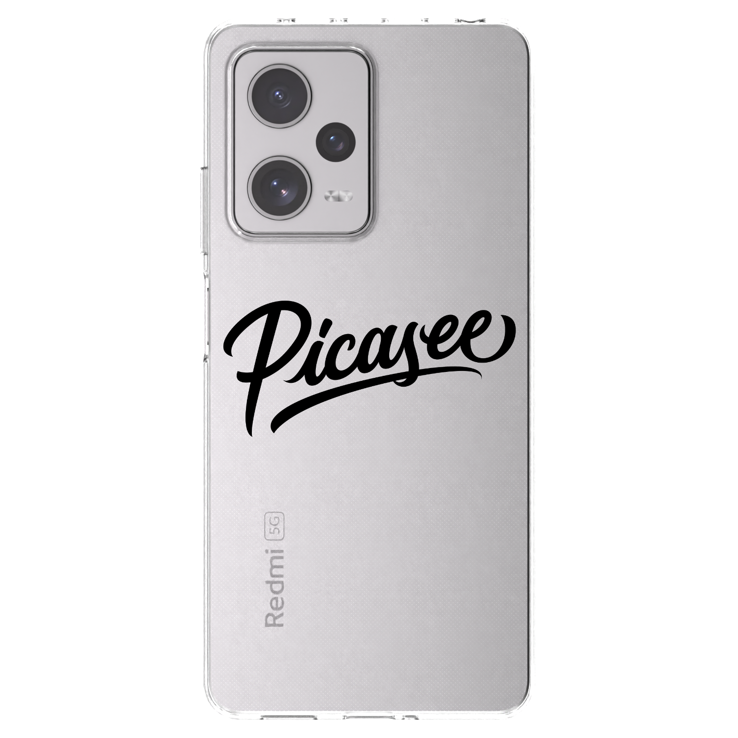 Picasee Xiaomi Redmi Note 12 Pro+ 5G Hülle - Transparentes Silikon - Picasee - old logo - black