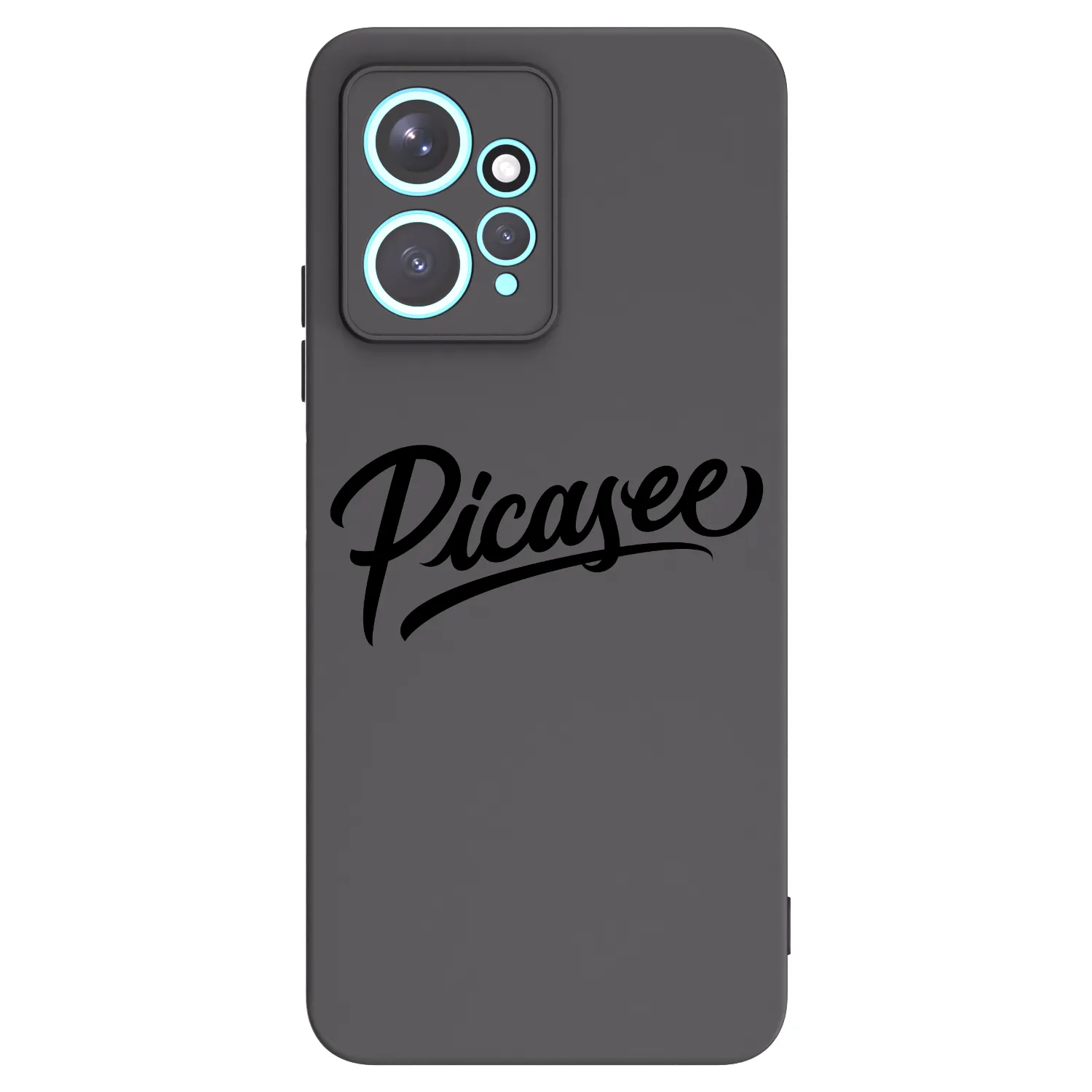 Picasee Xiaomi Redmi Note 12 4G Hülle - Schwarzes Silikon - Picasee - old logo - black