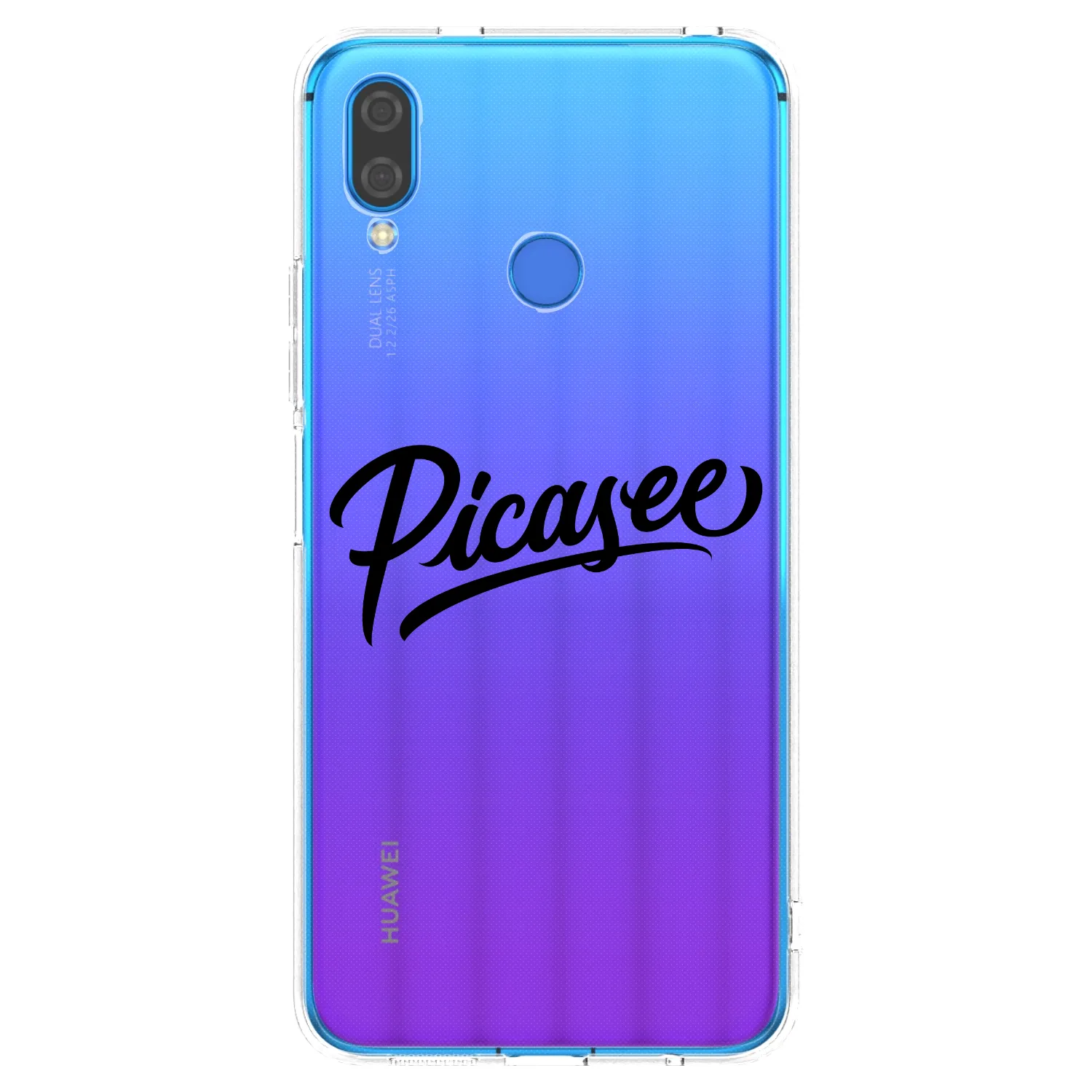 Picasee Huawei Nova 3i Hülle - Transparentes Silikon - Picasee - old logo - black