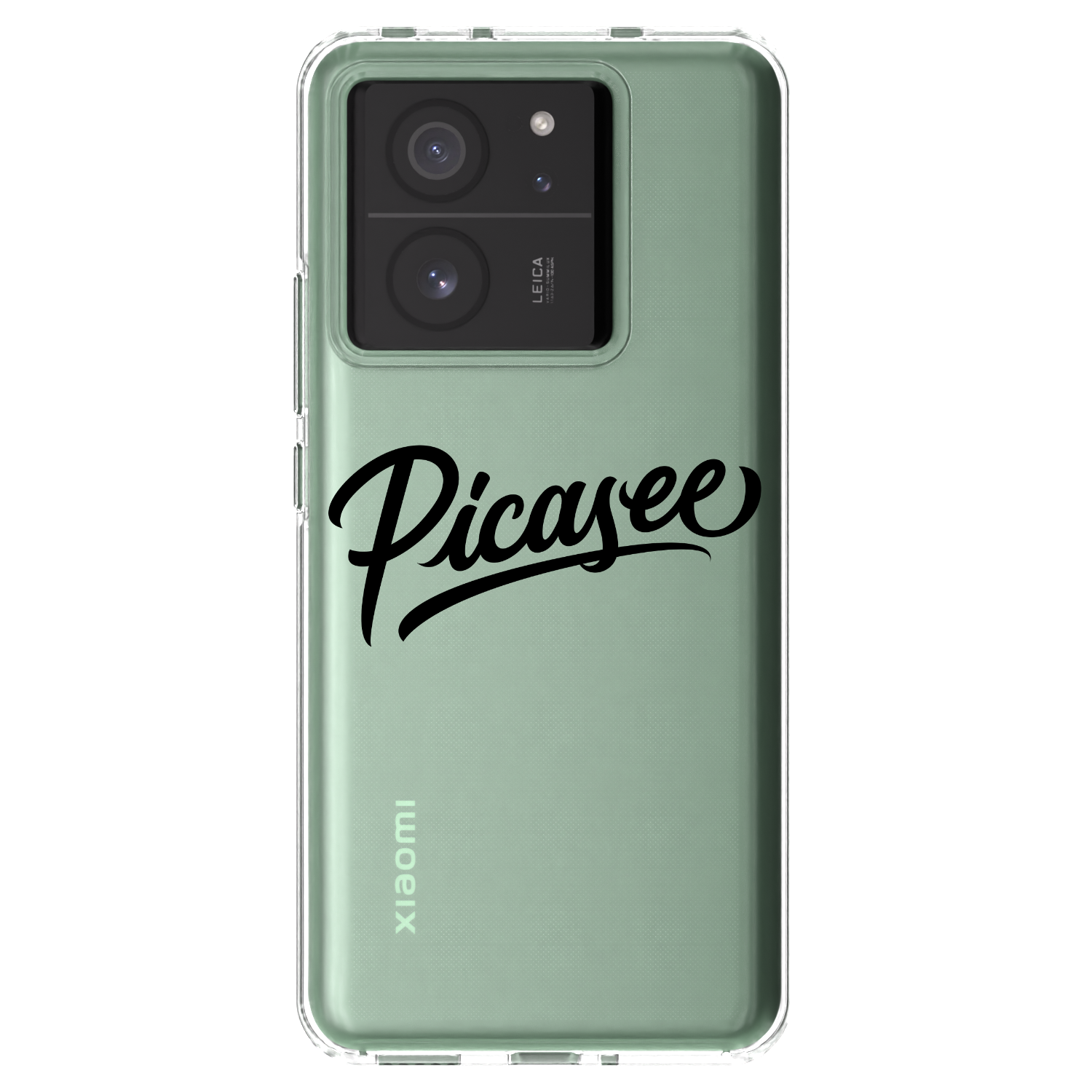 Picasee Xiaomi 13T Pro Hülle - Transparentes Silikon - Picasee - old logo - black