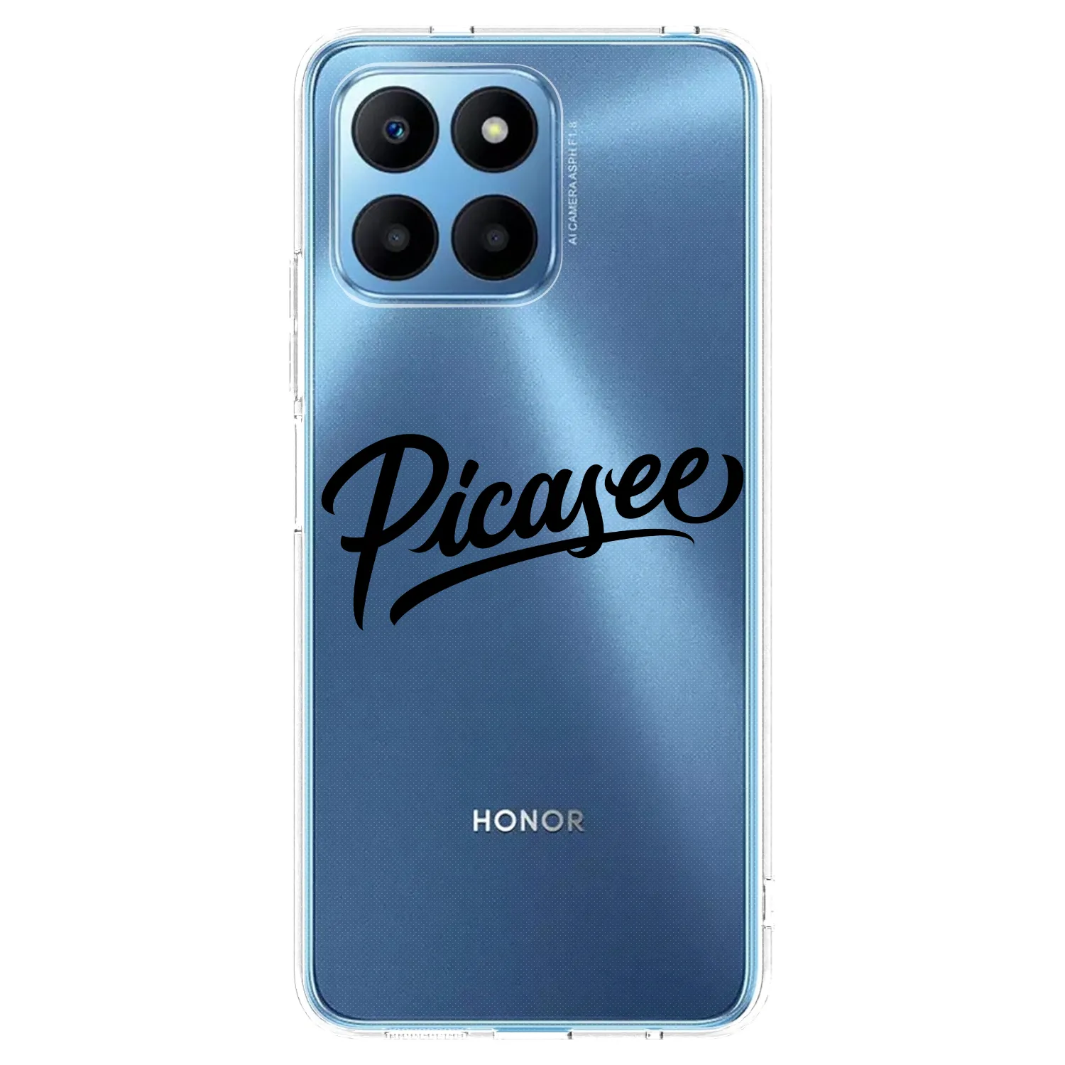 Picasee Honor 70 Lite Hülle - Transparentes Silikon - Picasee - old logo - black