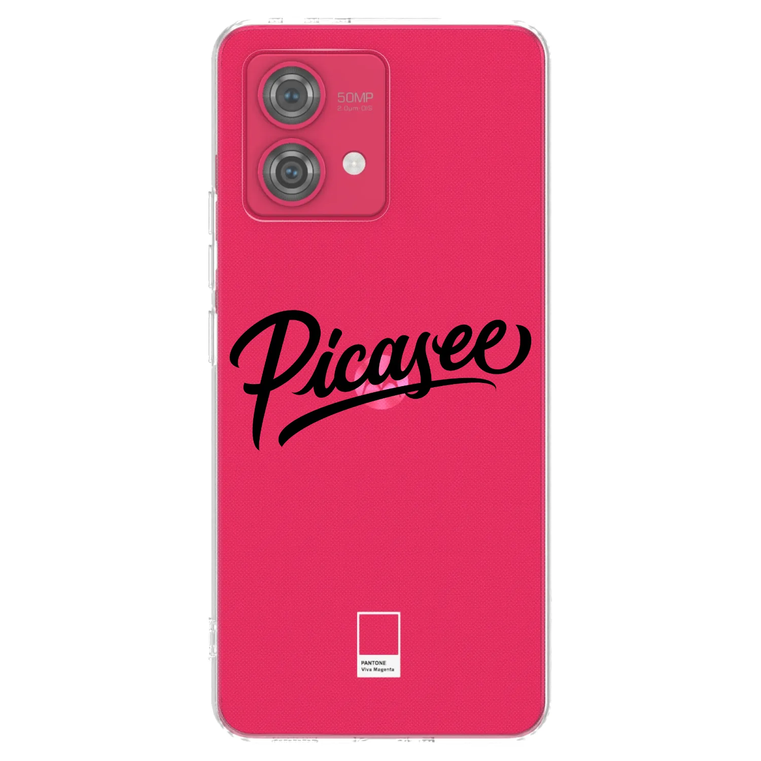 Picasee Motorola Moto G84 5G Hülle - Transparentes Silikon - Picasee - old logo - black